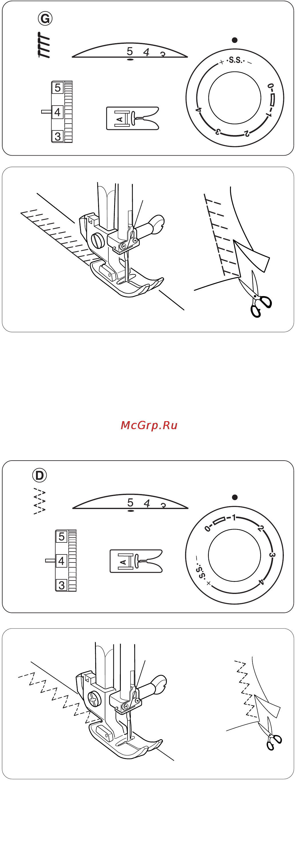 Janome SE 518 [22/38] Стежок трико сложный зигзаг