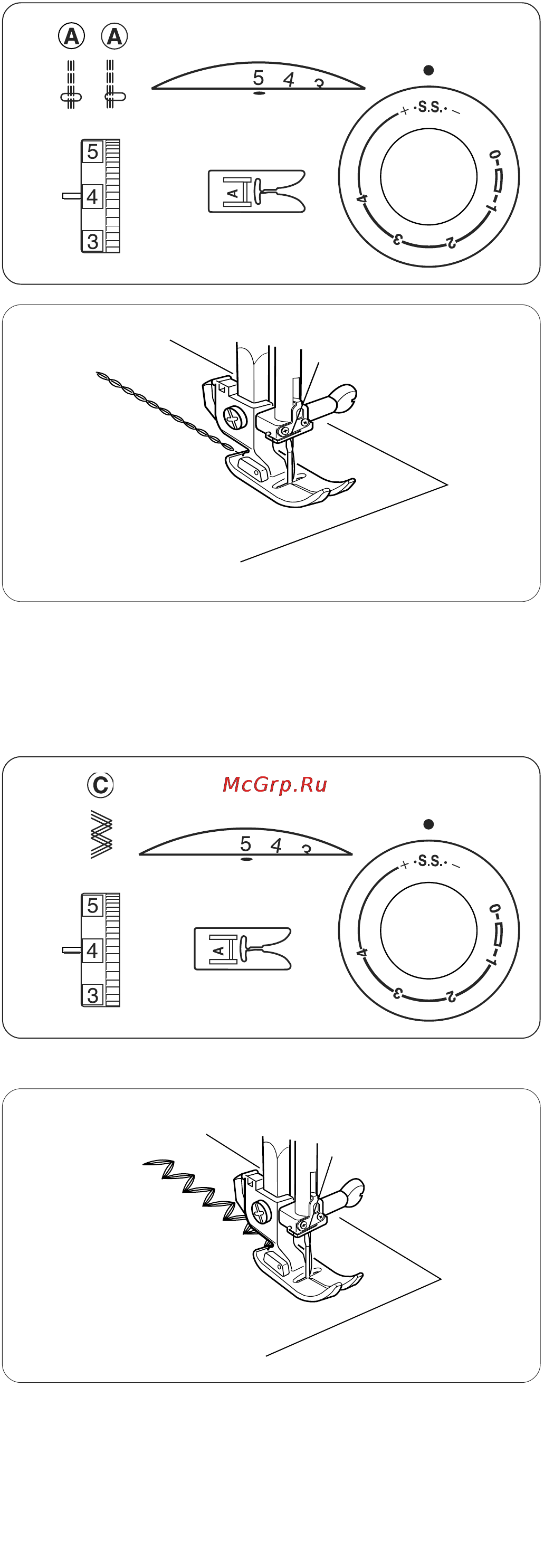 Janome SE 518 [23/38] Прямой стежок стреч