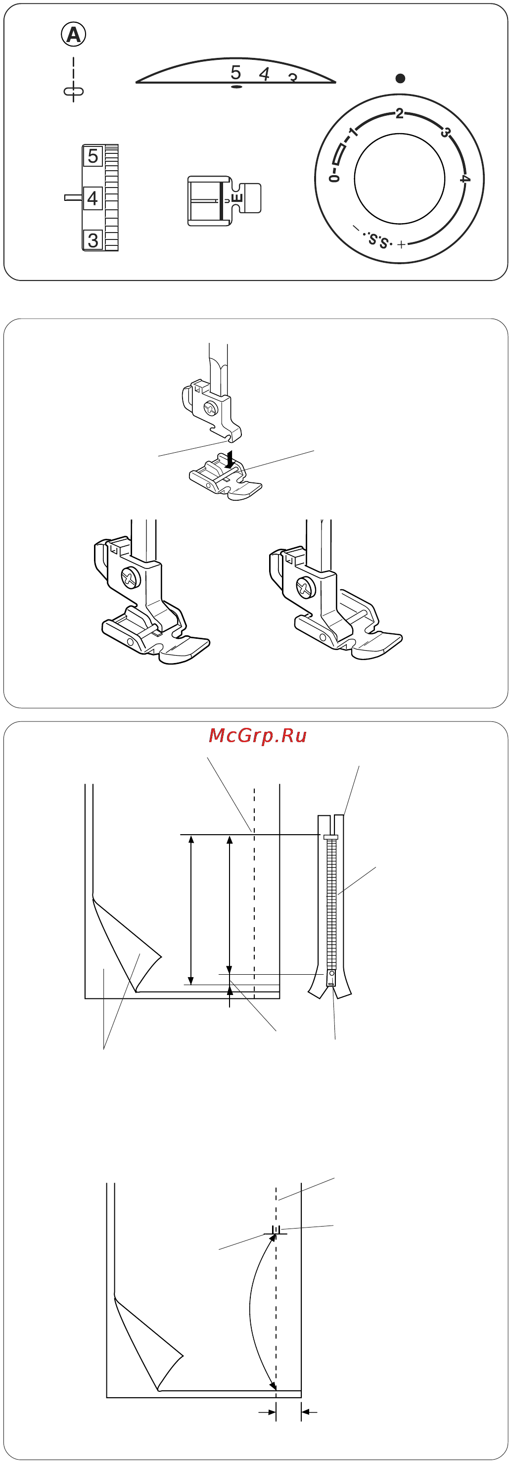 Janome SE 518 [27/38] Втачивание молнии
