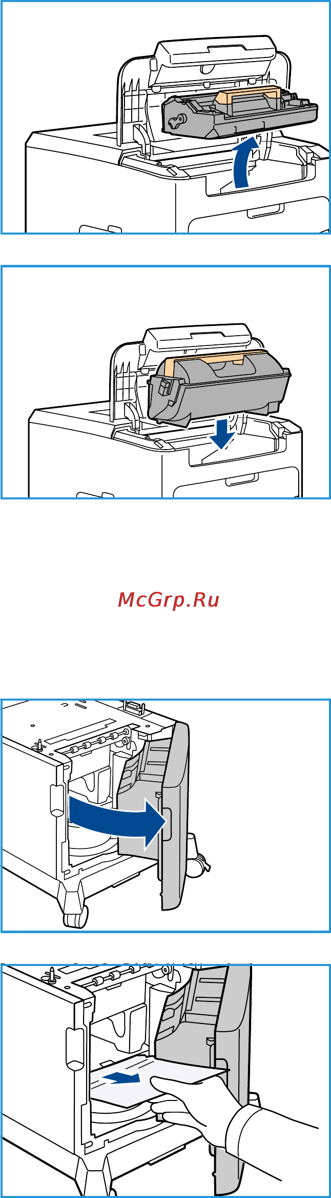 Xerox Phaser 4600 [103/156] Застревание бумаги в податчике большой емкости