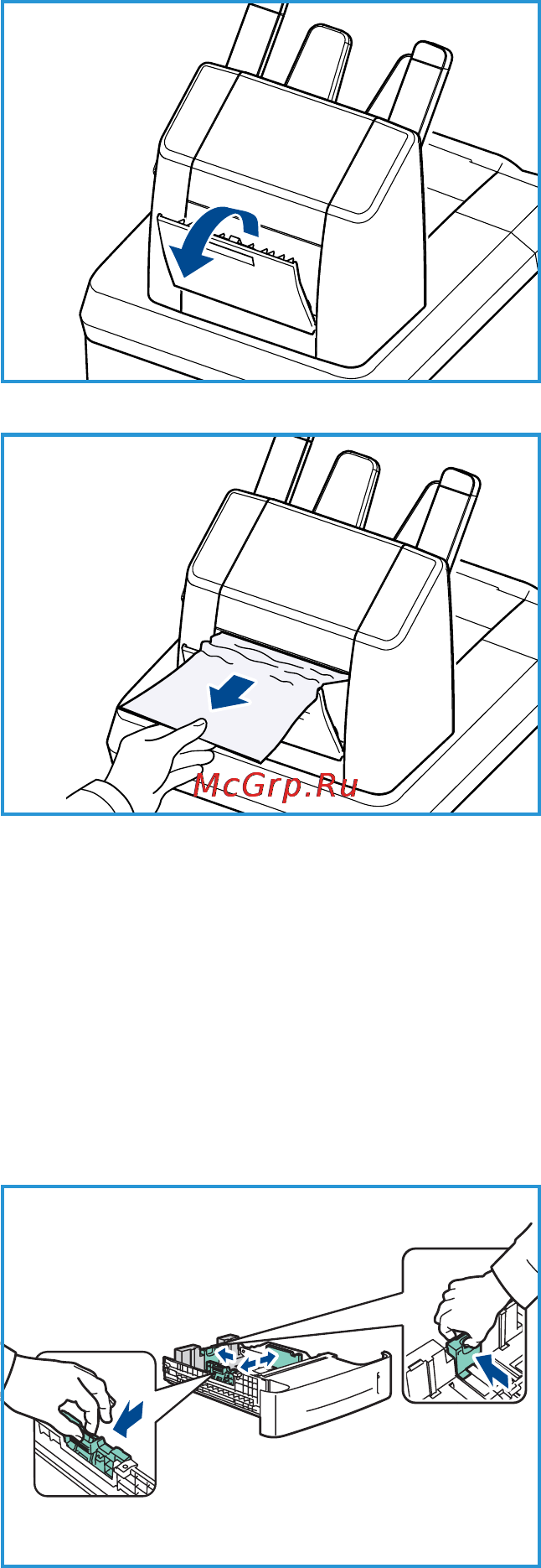 Xerox Phaser 4620 [107/156] Застревание из за формата бумаги