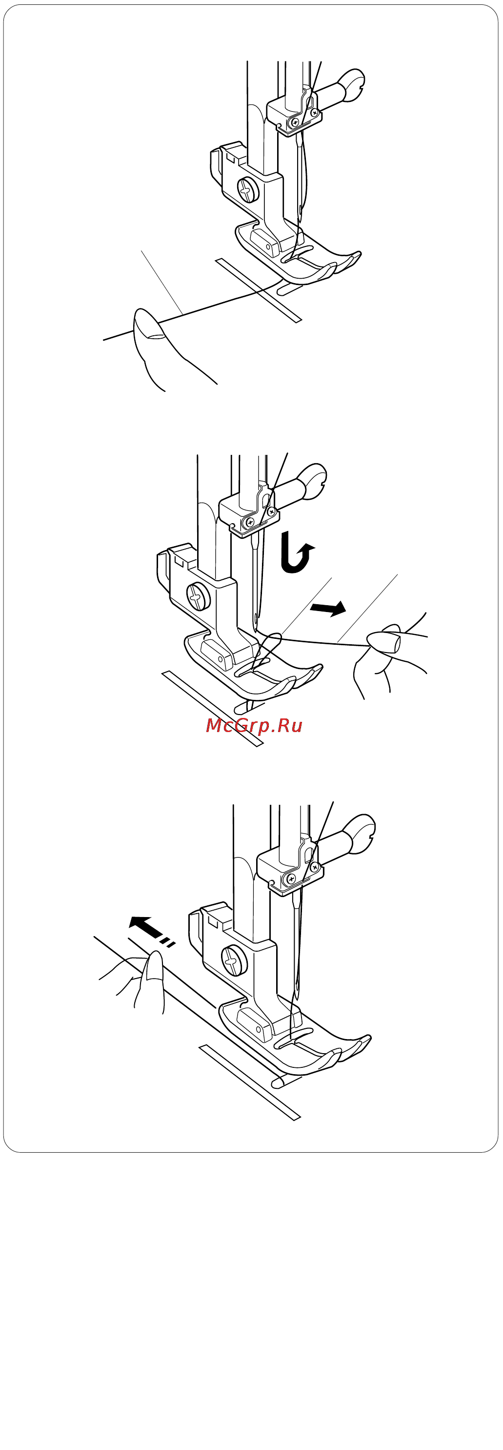 Janome 509 [15/34] Вытягивание нижней нити