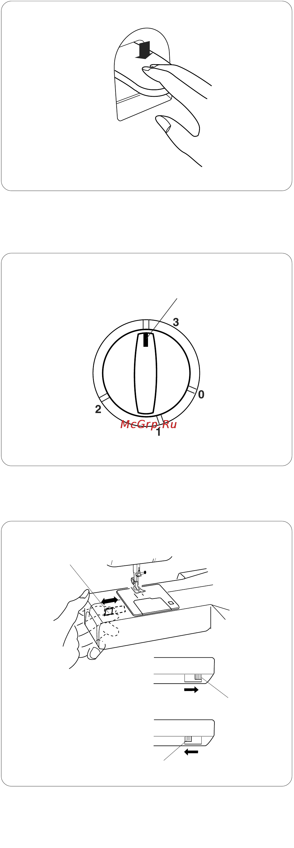 Janome 509 [8/34] Отключение транспортера ткани