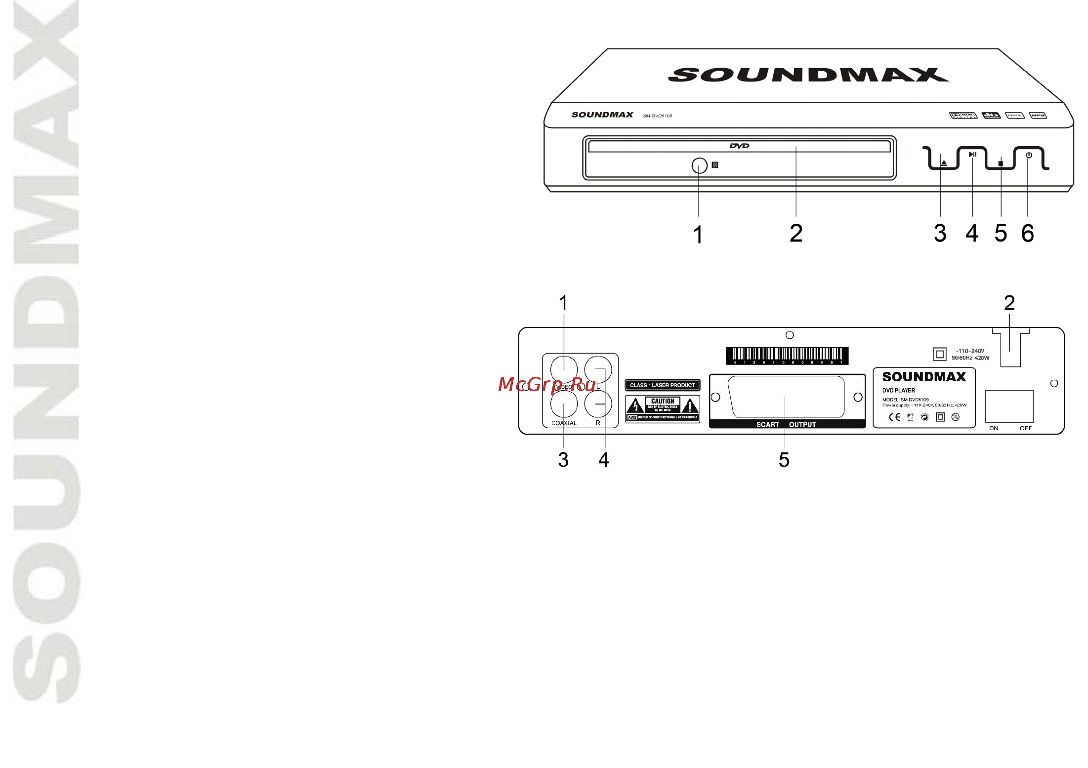 Soundmax SM-DVD5109 Инструкция по эксплуатации онлайн [24/38] 31187