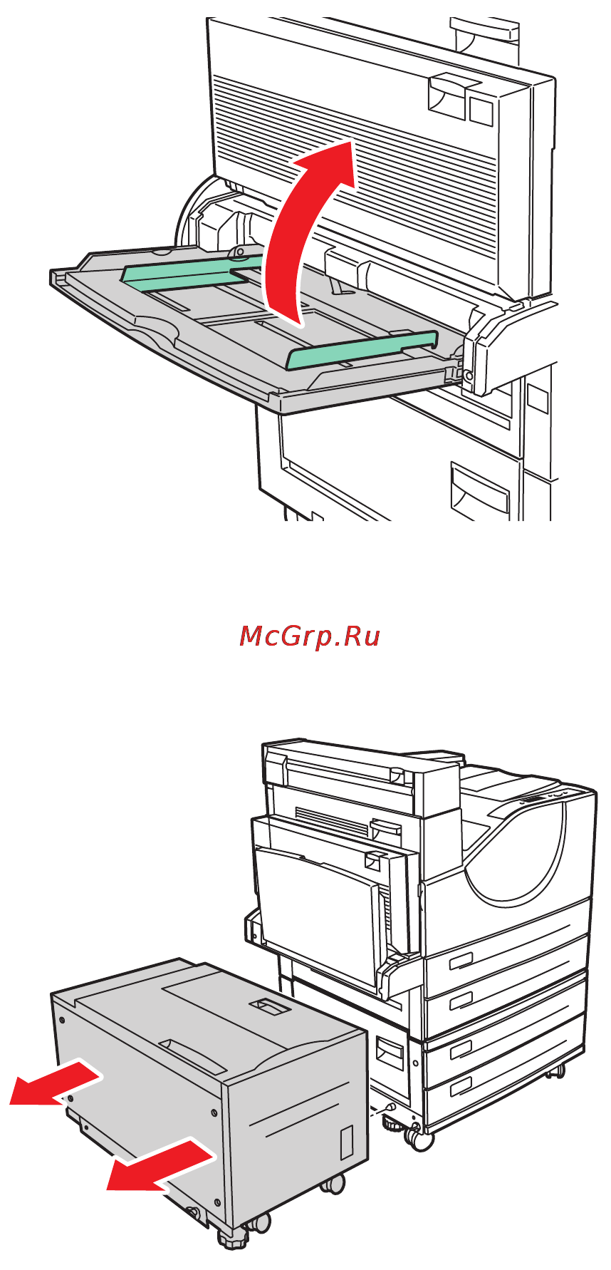 Xerox Phaser 5550 [217/258] Застревание в лотке 6