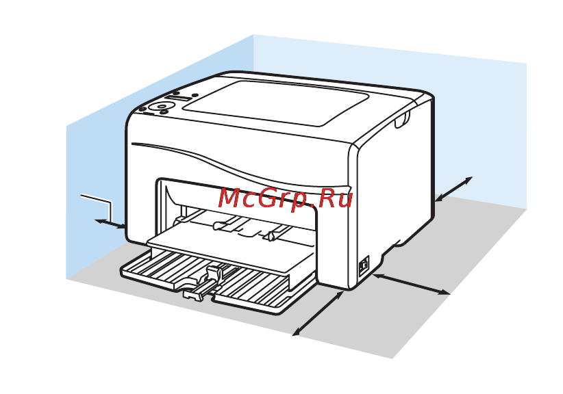 Xerox Phaser 6000 [71/84] Требования к свободному пространству