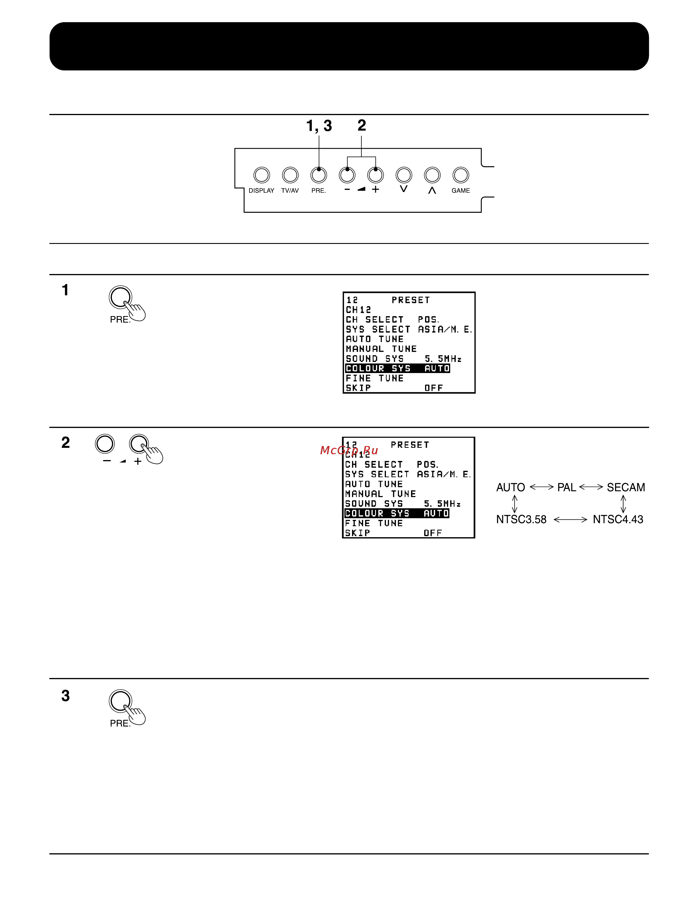Panasonic TX-43P15H [34/60] Основные функции управления