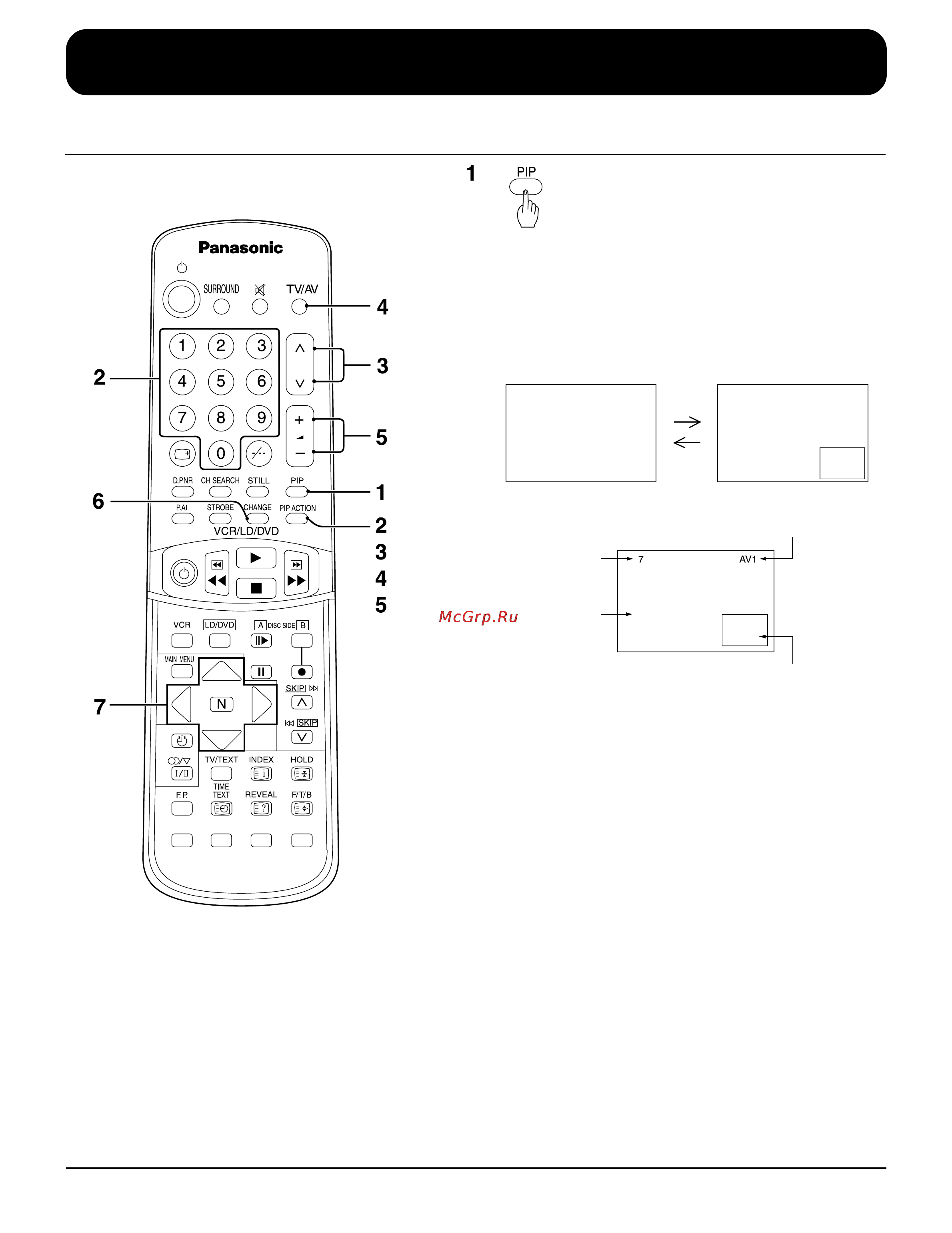 Panasonic TX-43P15H [35/60] Продвинутые функции дистанционного управления