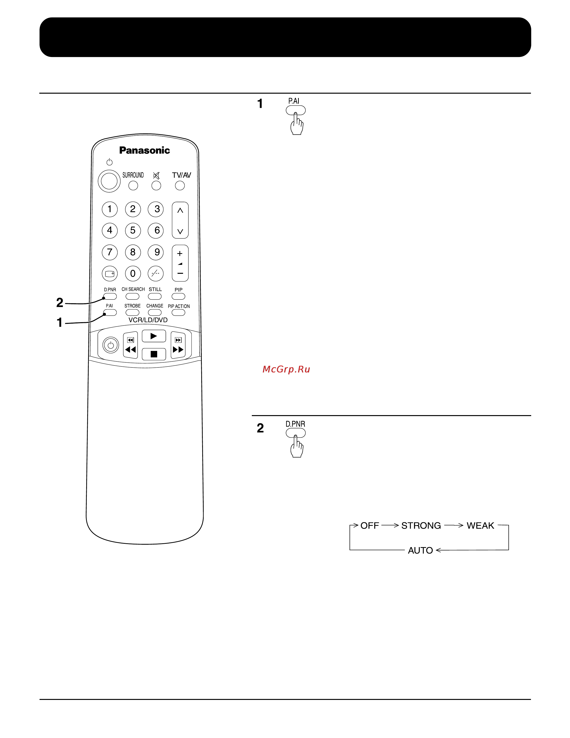 Panasonic TX-43P15H [38/60] Продвинутые функции дистанционного управления