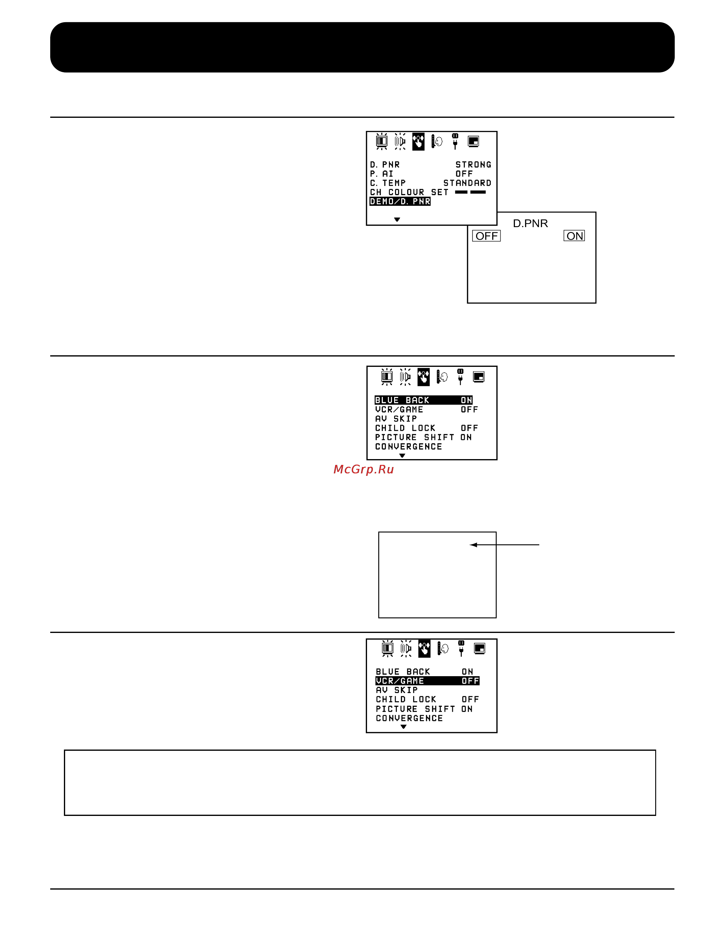 Panasonic TX-43P15H [44/60] Функции главного меню