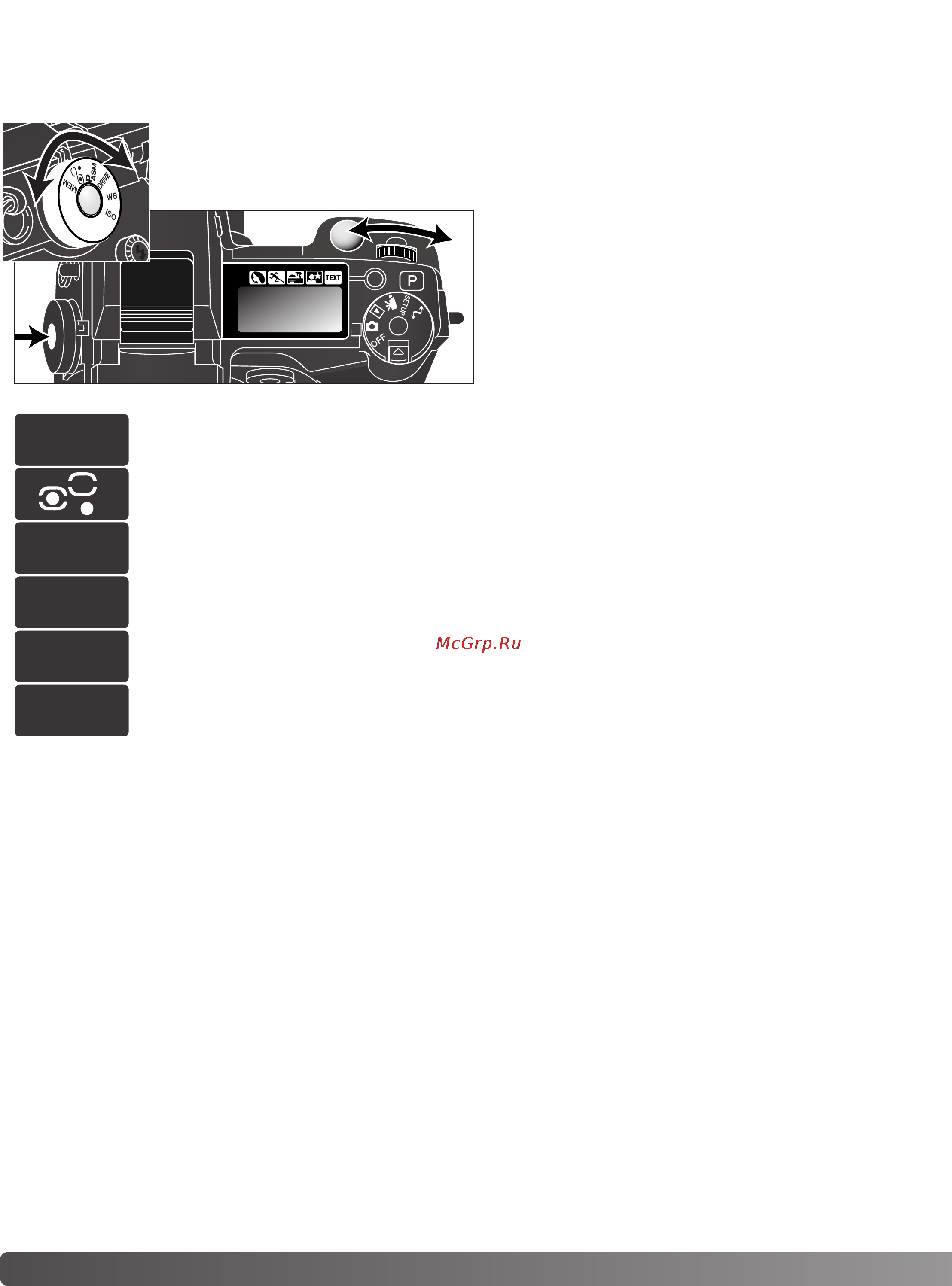 Minolta Dimage 7Hi [48/156] Управление колесом функций