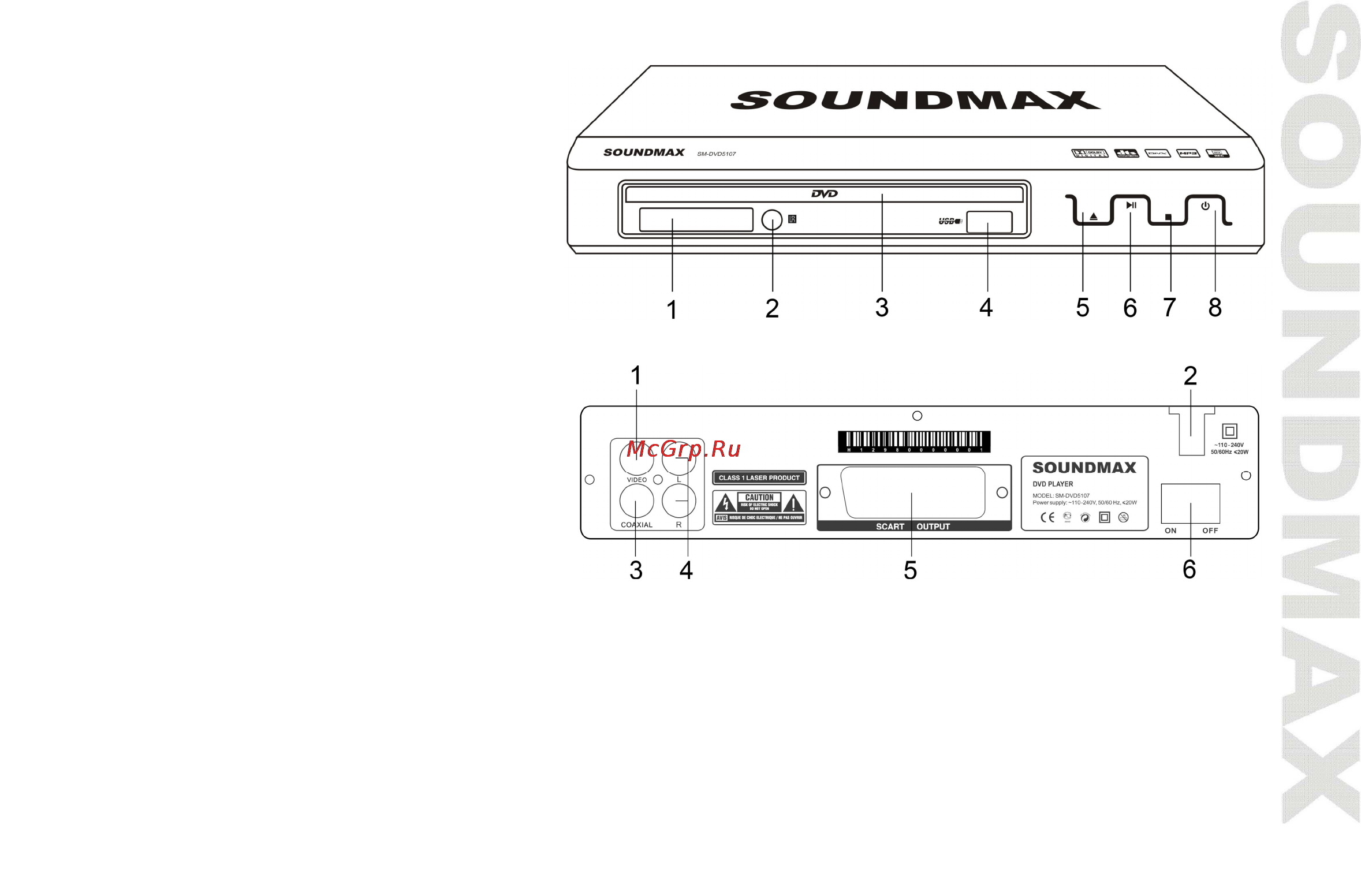 Soundmax SM-DVD5107 Инструкция по эксплуатации онлайн [25/40] 31212