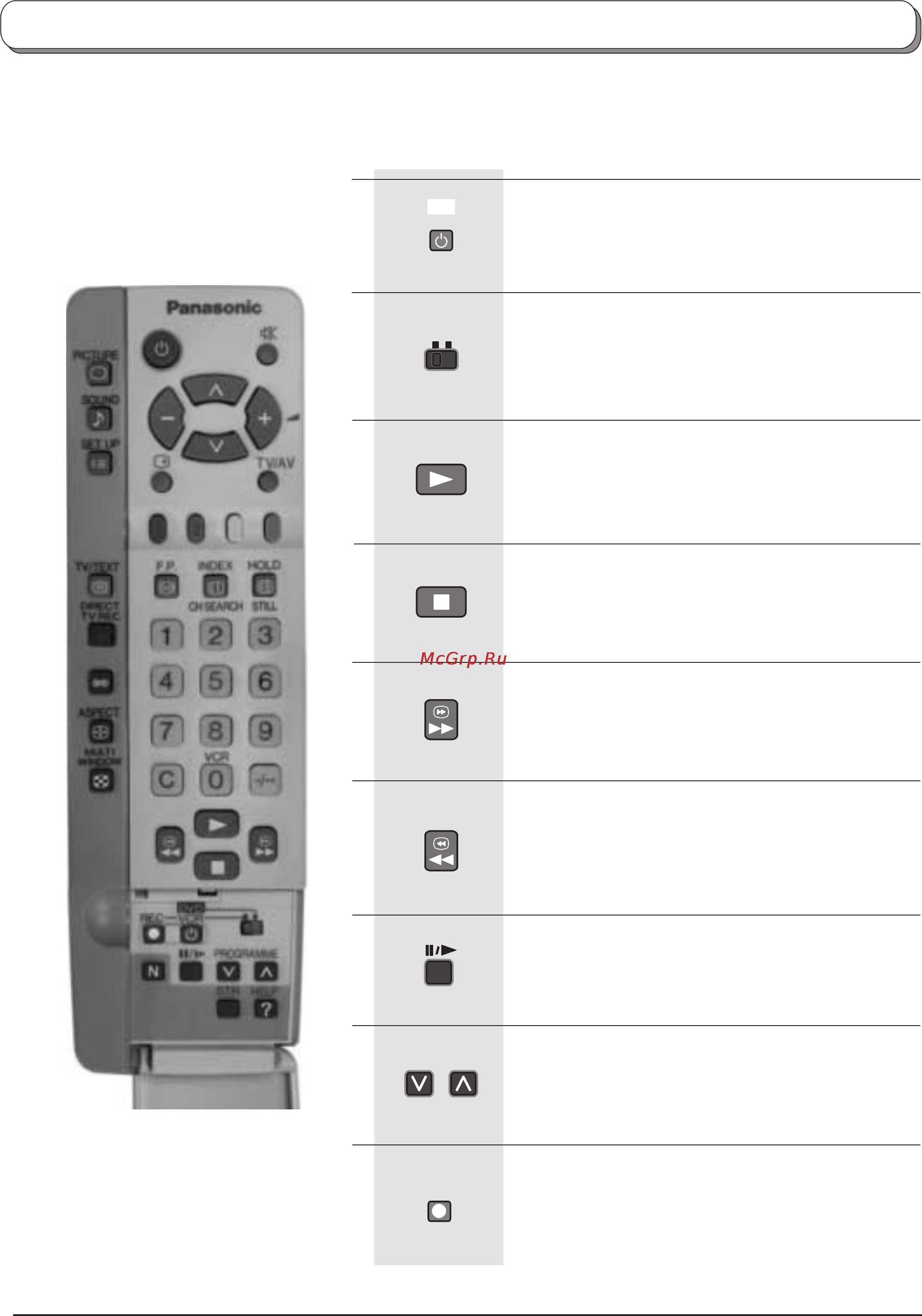 Panasonic TX-36PD30F/P [22/31] Эксплуатация видеомагнитофона dvd