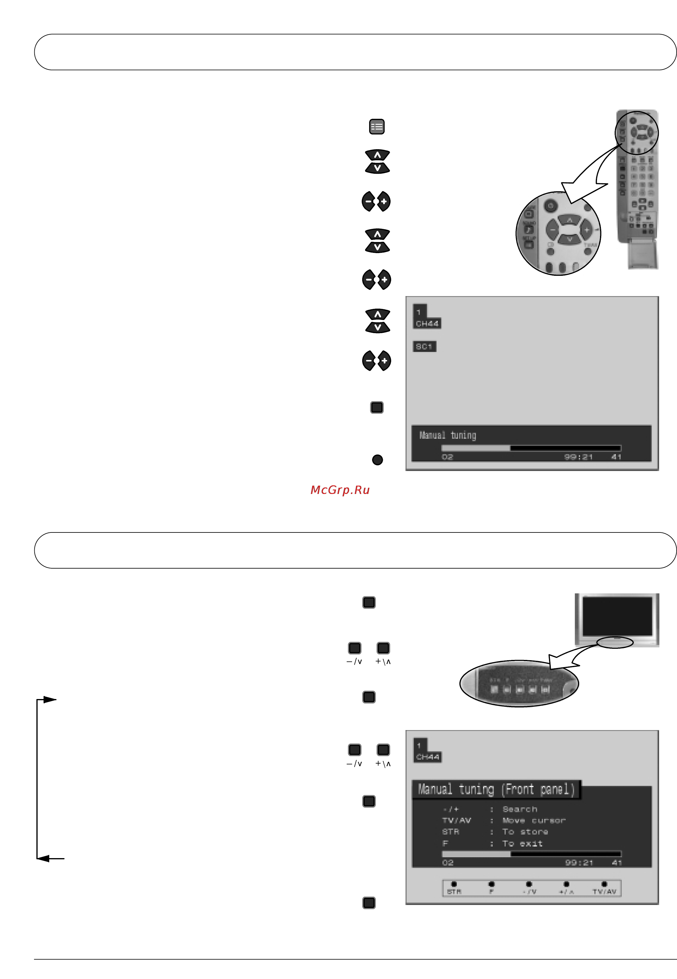 Panasonic TX-32PB50F/P [15/32] Меню tuning ручная настройка