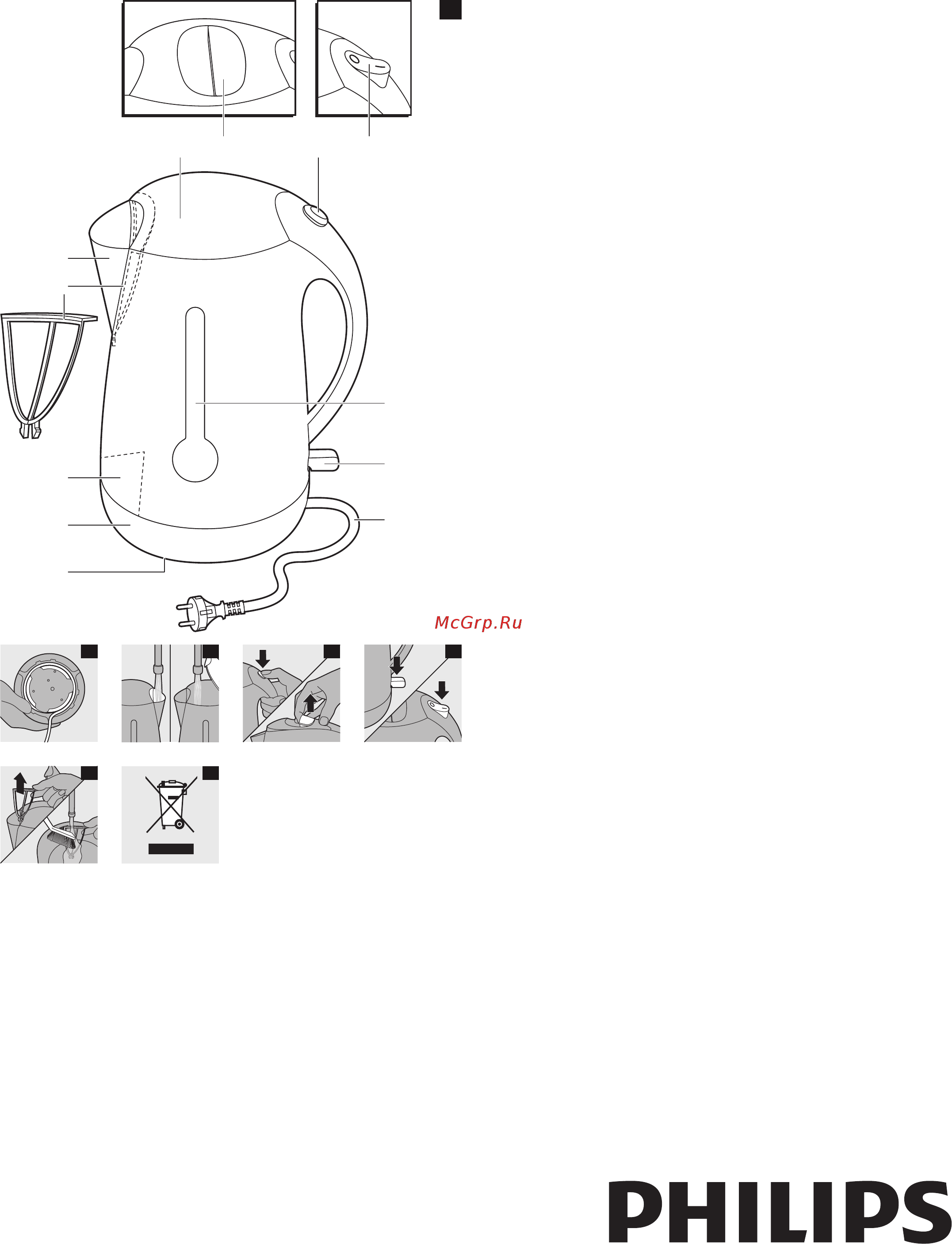 Philips VIVA COLLECTION HD4677/40 Инструкция по эксплуатации онлайн
