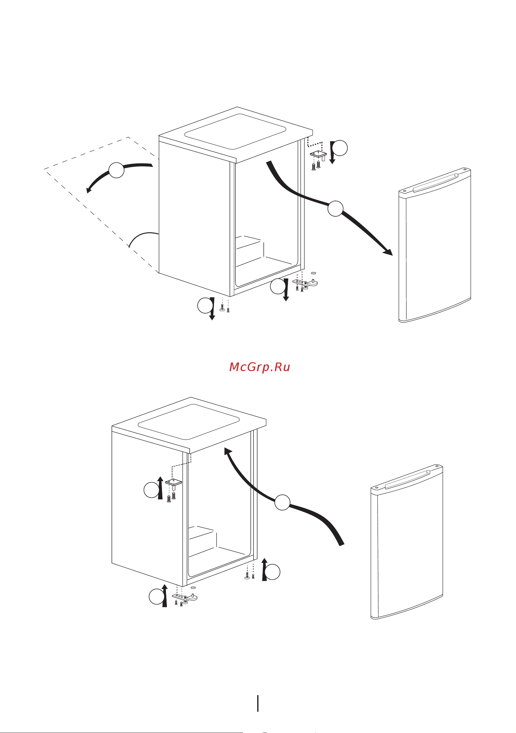 Beko TS1 66020 [12/44] Reversing the doors