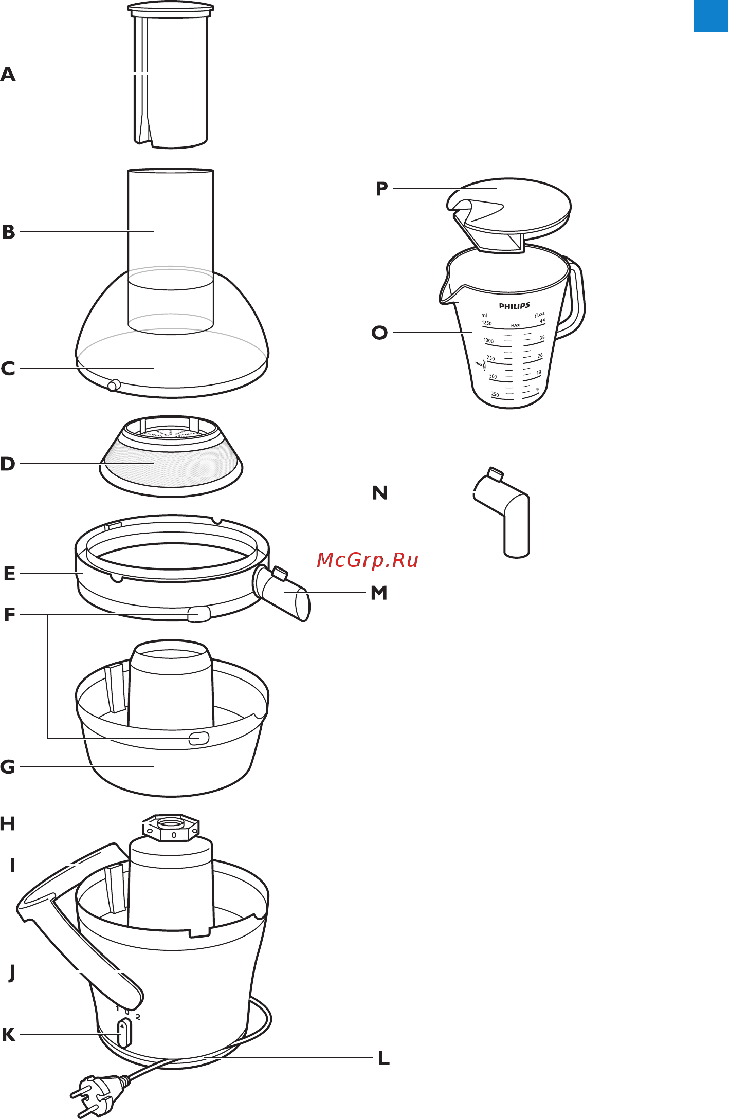 Philips AVANCE COLLECTION HR1871/00 Инструкция по эксплуатации онлайн [3/16] 297640
