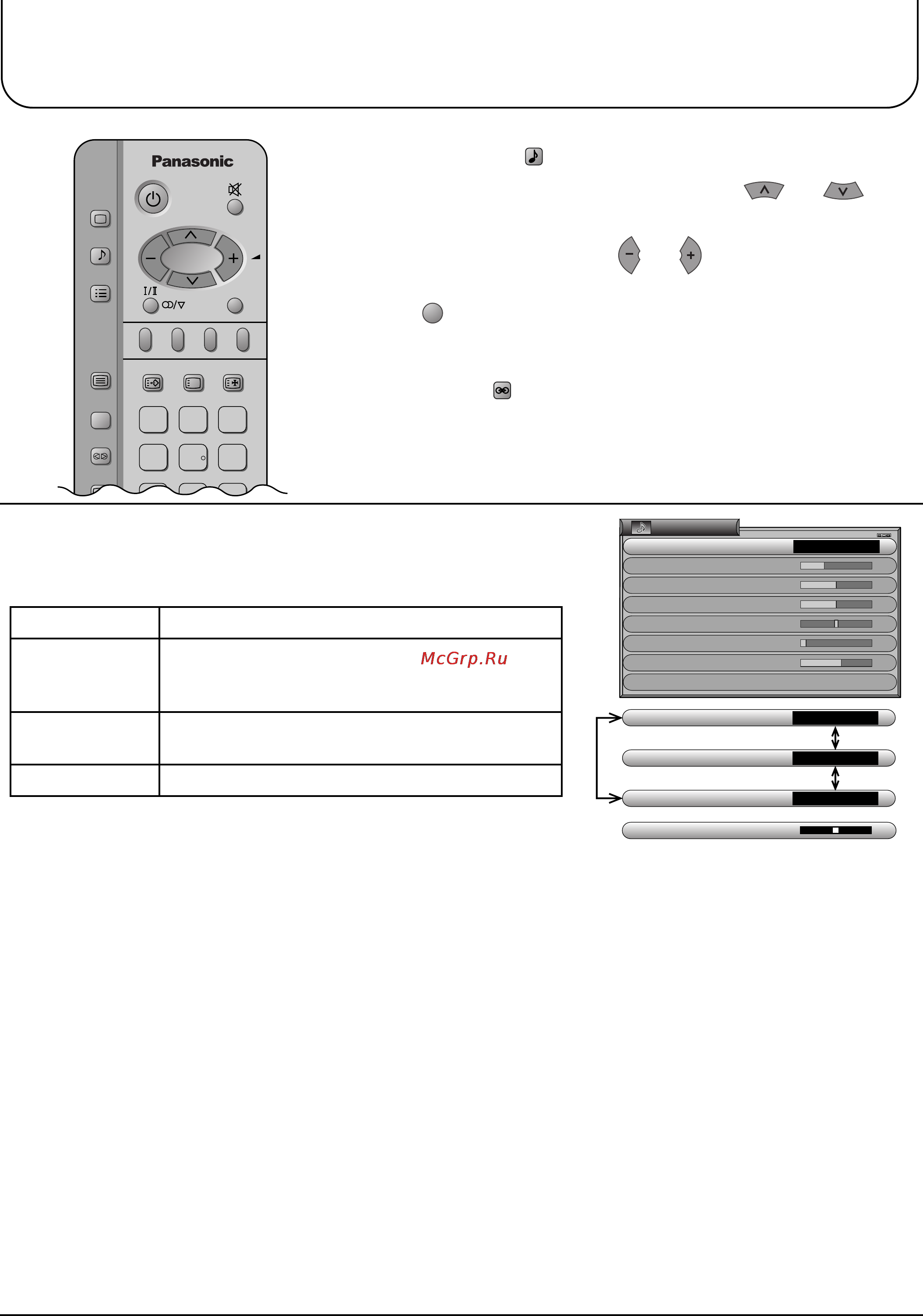 Panasonic TX-34P700T [23/26] Меню звука