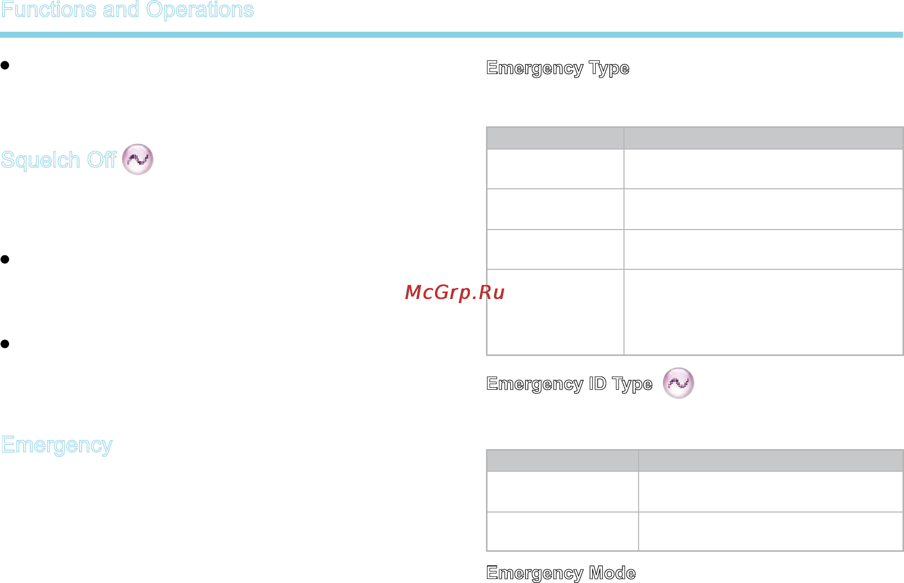 Hytera PD-705G [15/22] Emergency