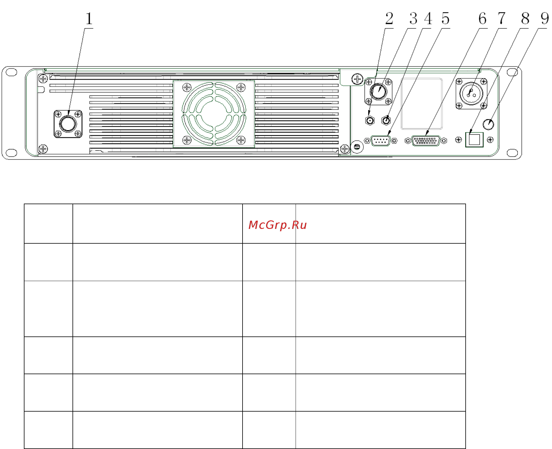 Hytera RD-985 [8/24] Rear panel