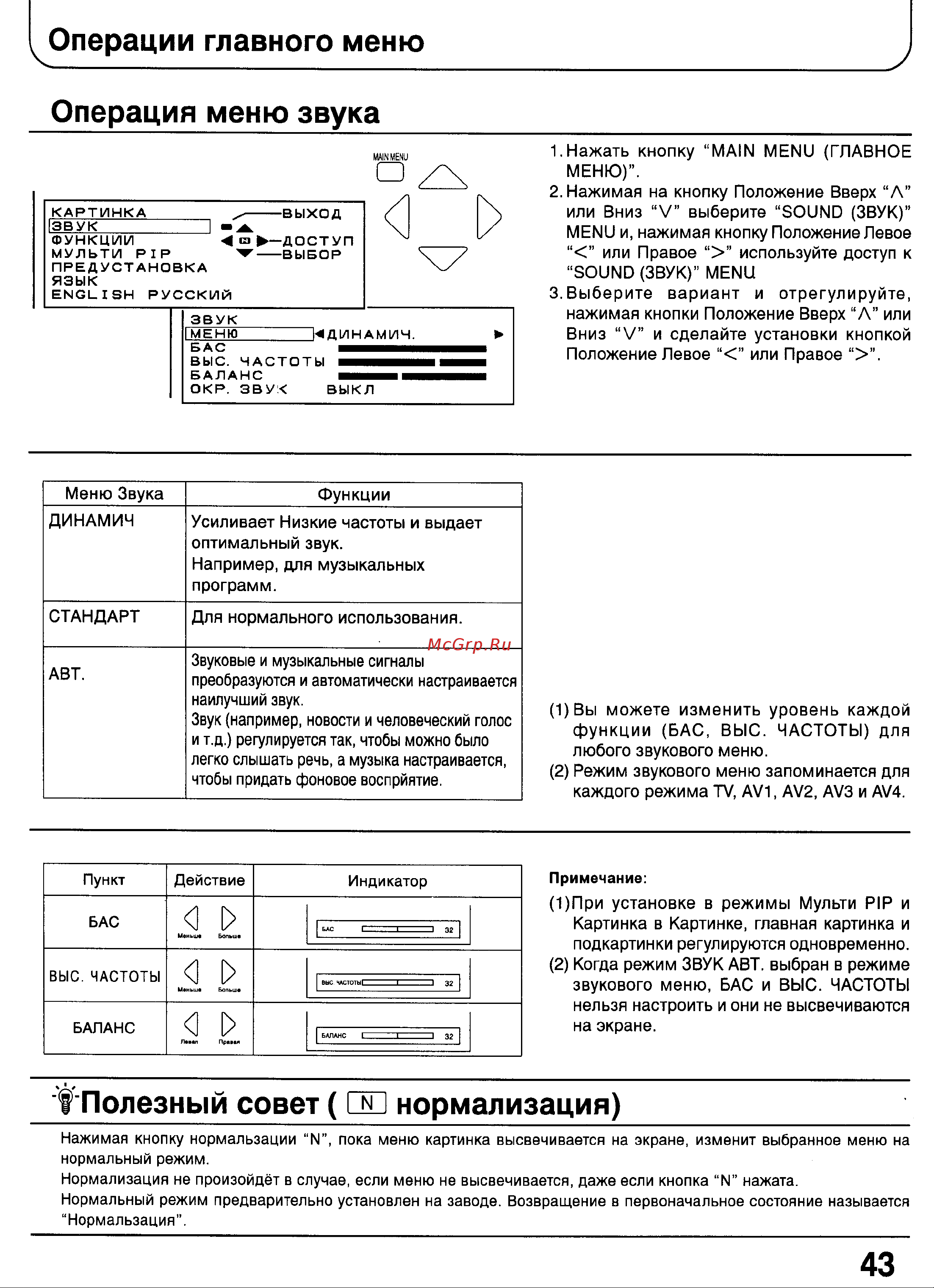 Panasonic TX-29P100T [41/59] Прам