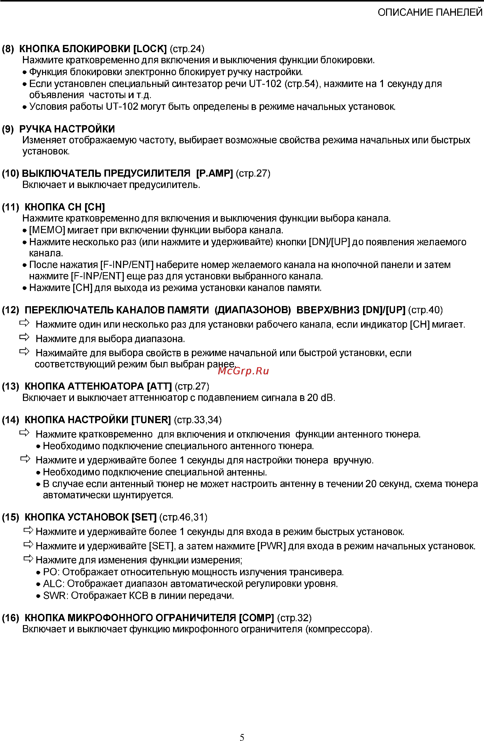 Icom IC-718 Инструкция по эксплуатации онлайн [5/65] 31391