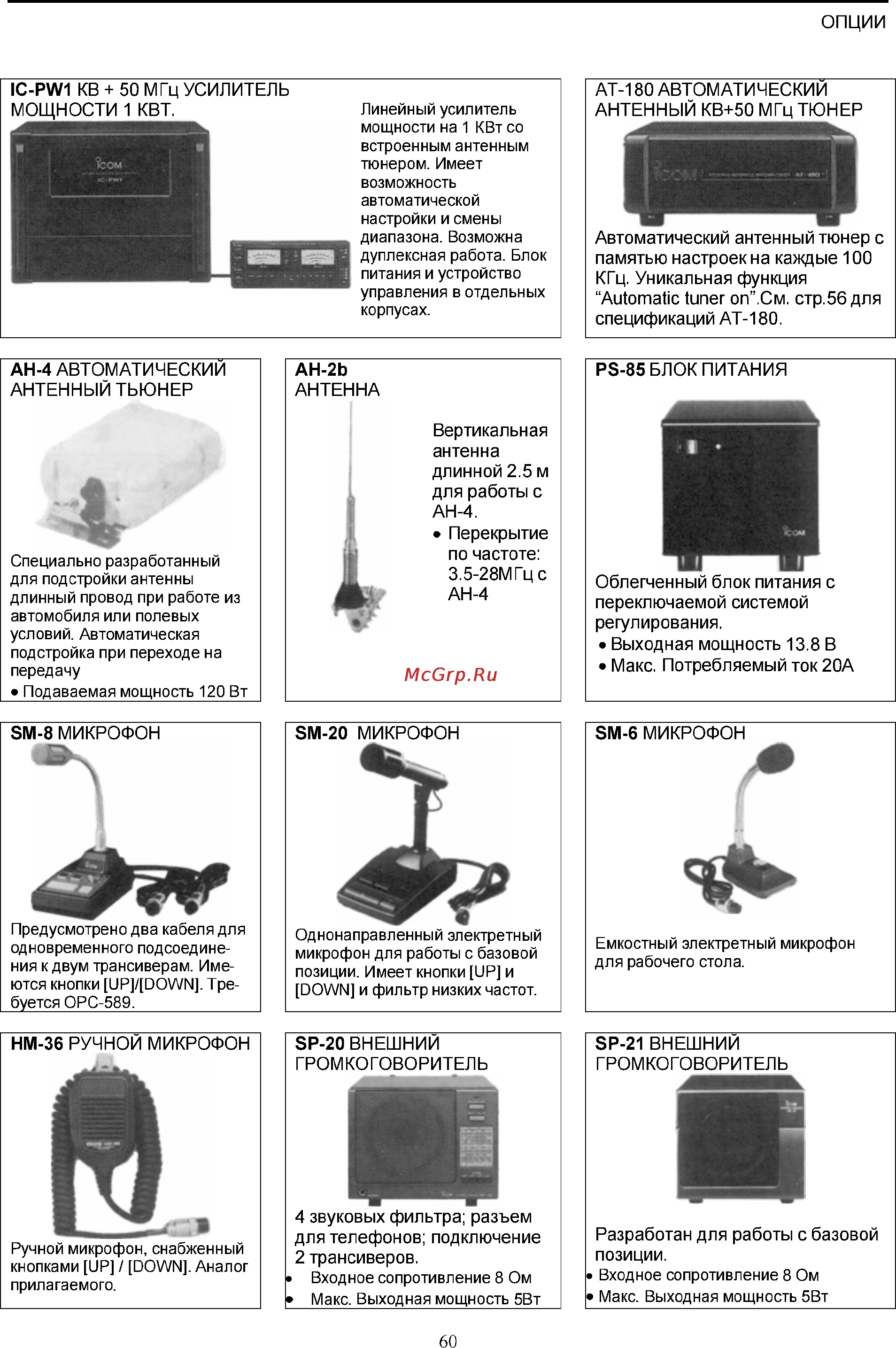 Icom IC-718 [60/65] Микрофон