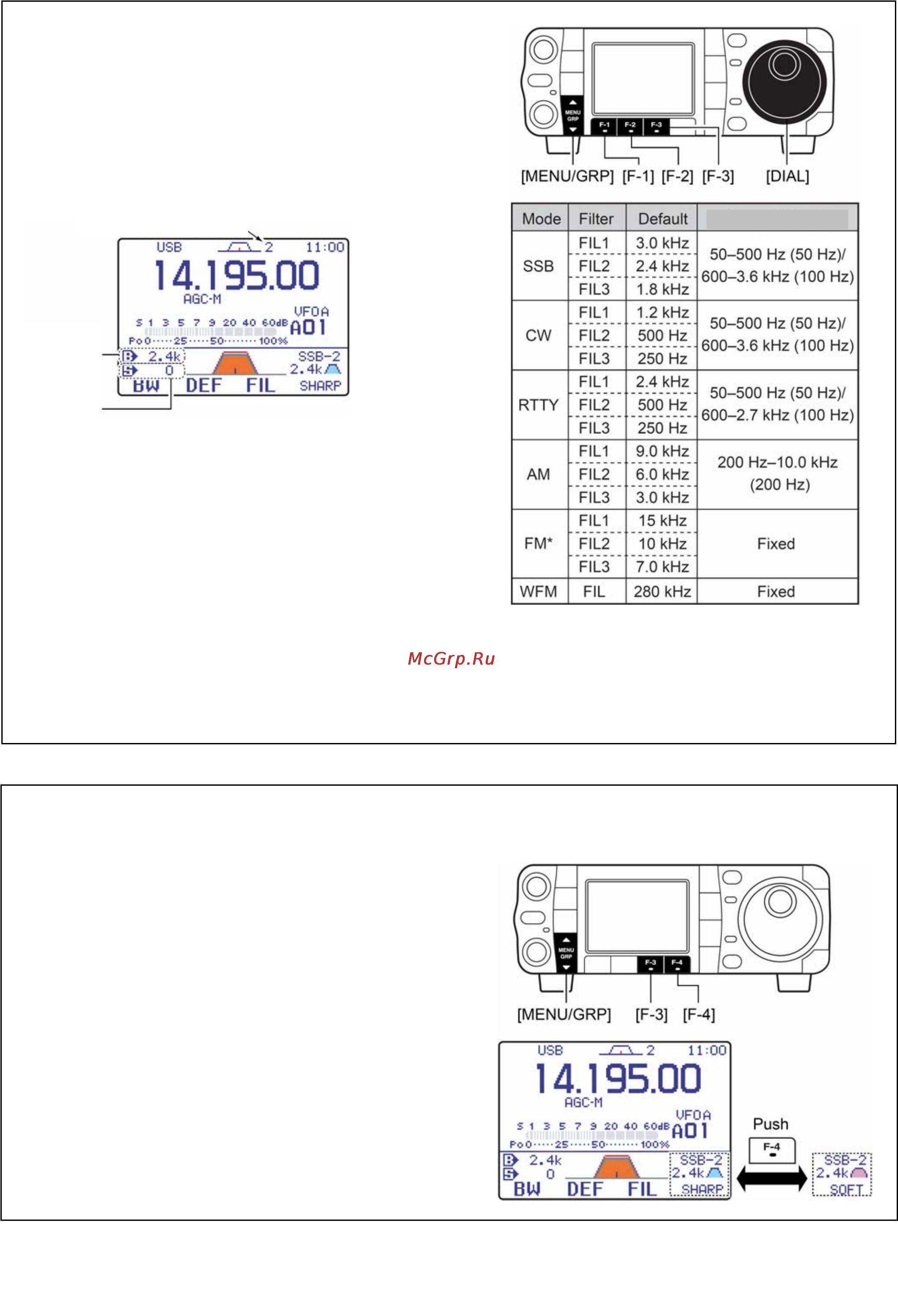 Icom IC-7000 [83/100] Установка полосового фильтра только для ssb cw rtty am