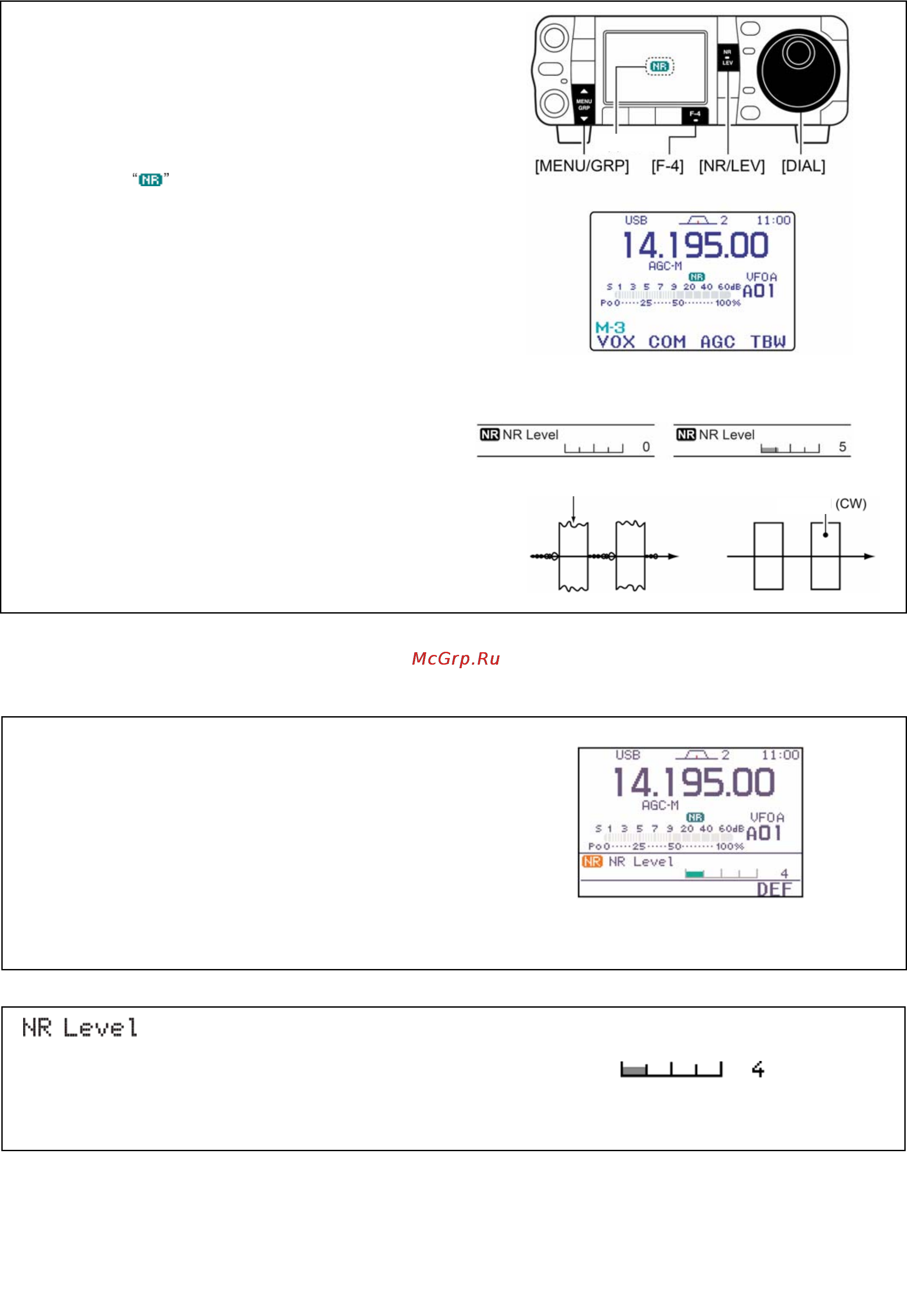 Icom IC-7000 [86/100] Цифровое шумопонижение