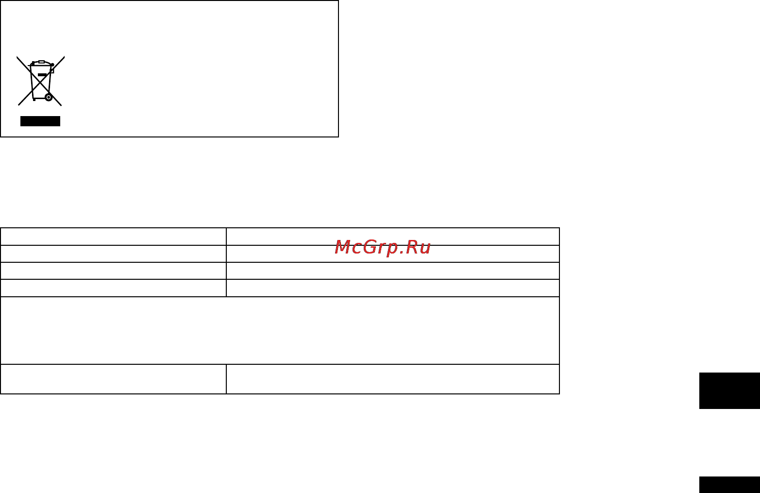 Panasonic RR-US430 [19/20] За наявності цього знаку