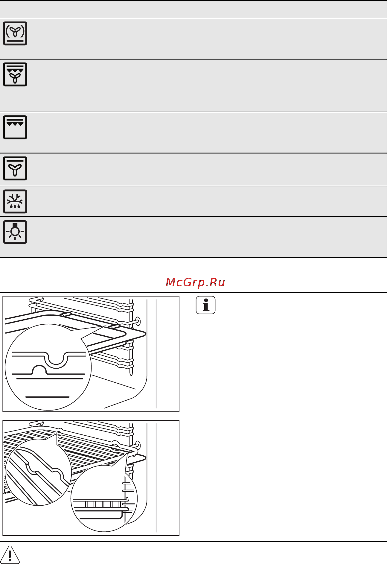 Electrolux EKI 96450 AX [16/76] Установка принадлежностей для духового шкафа
