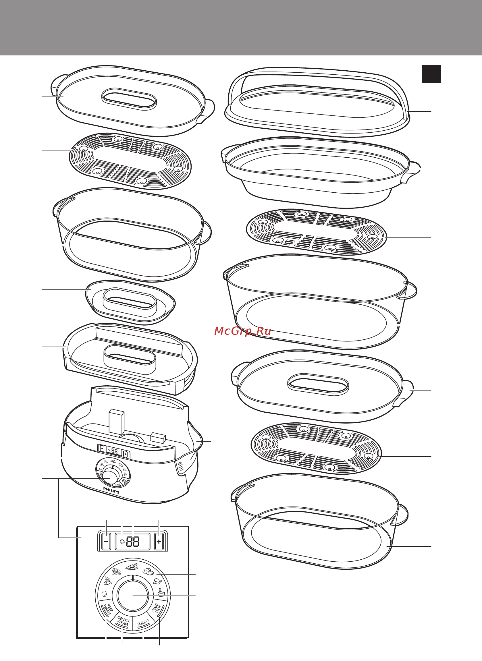 Philips ALUMINIUM COLLECTION HD9160/00 Инструкция по эксплуатации онлайн [3/19] 296481