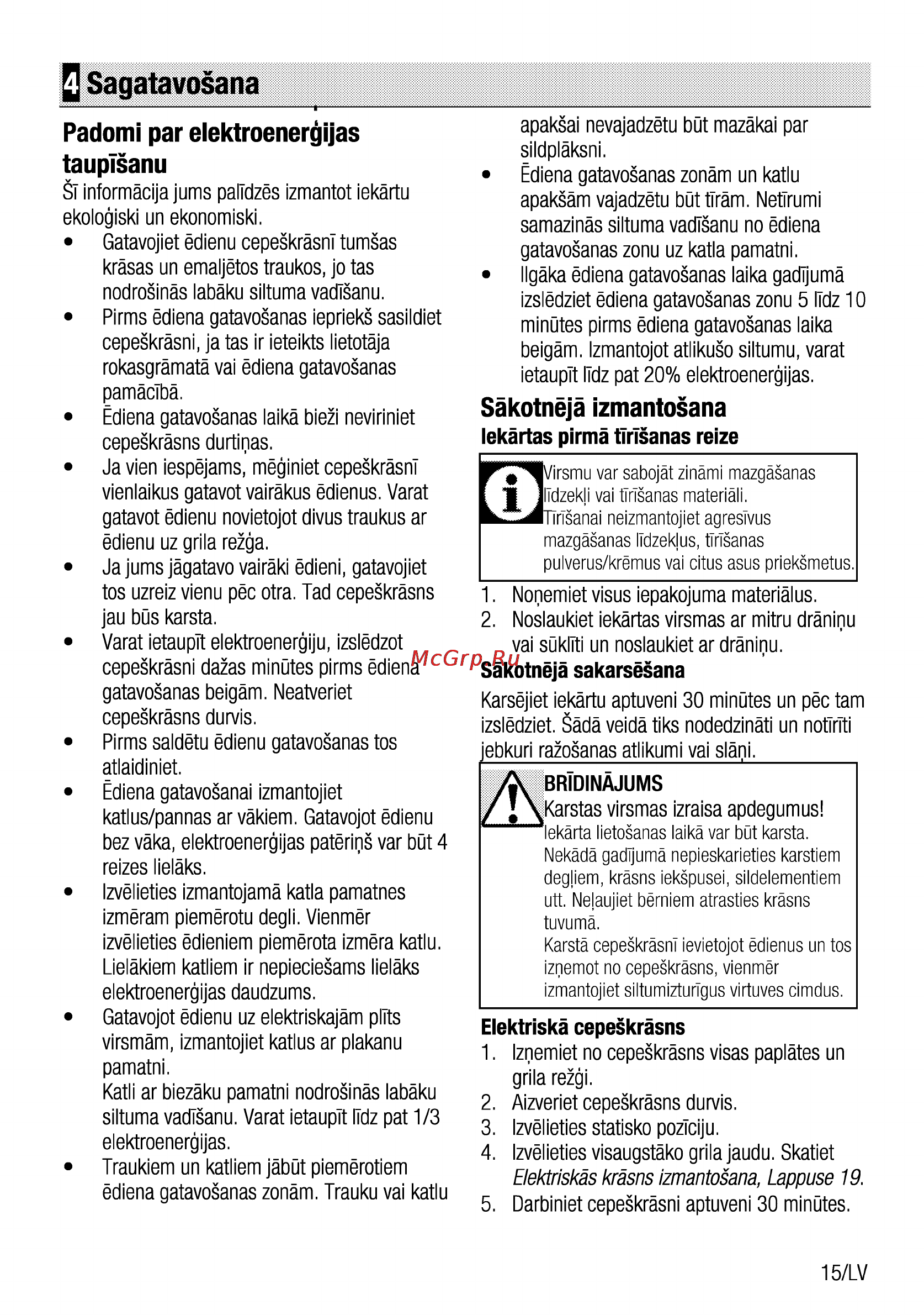 Beko CSE 67100 GW [15/92] Q sagatavosana