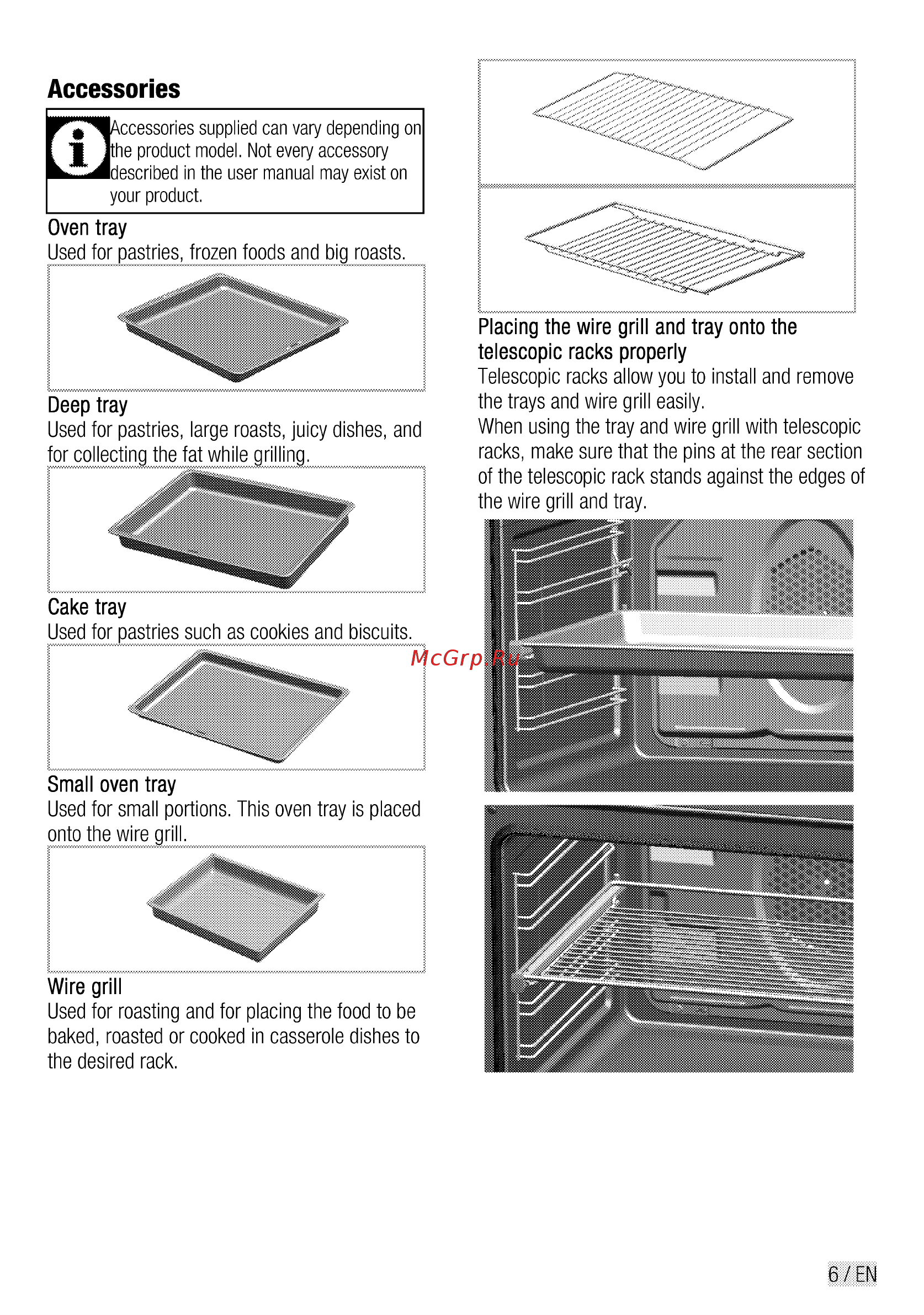 Beko CSE 57300 GW [7/84] Accessories