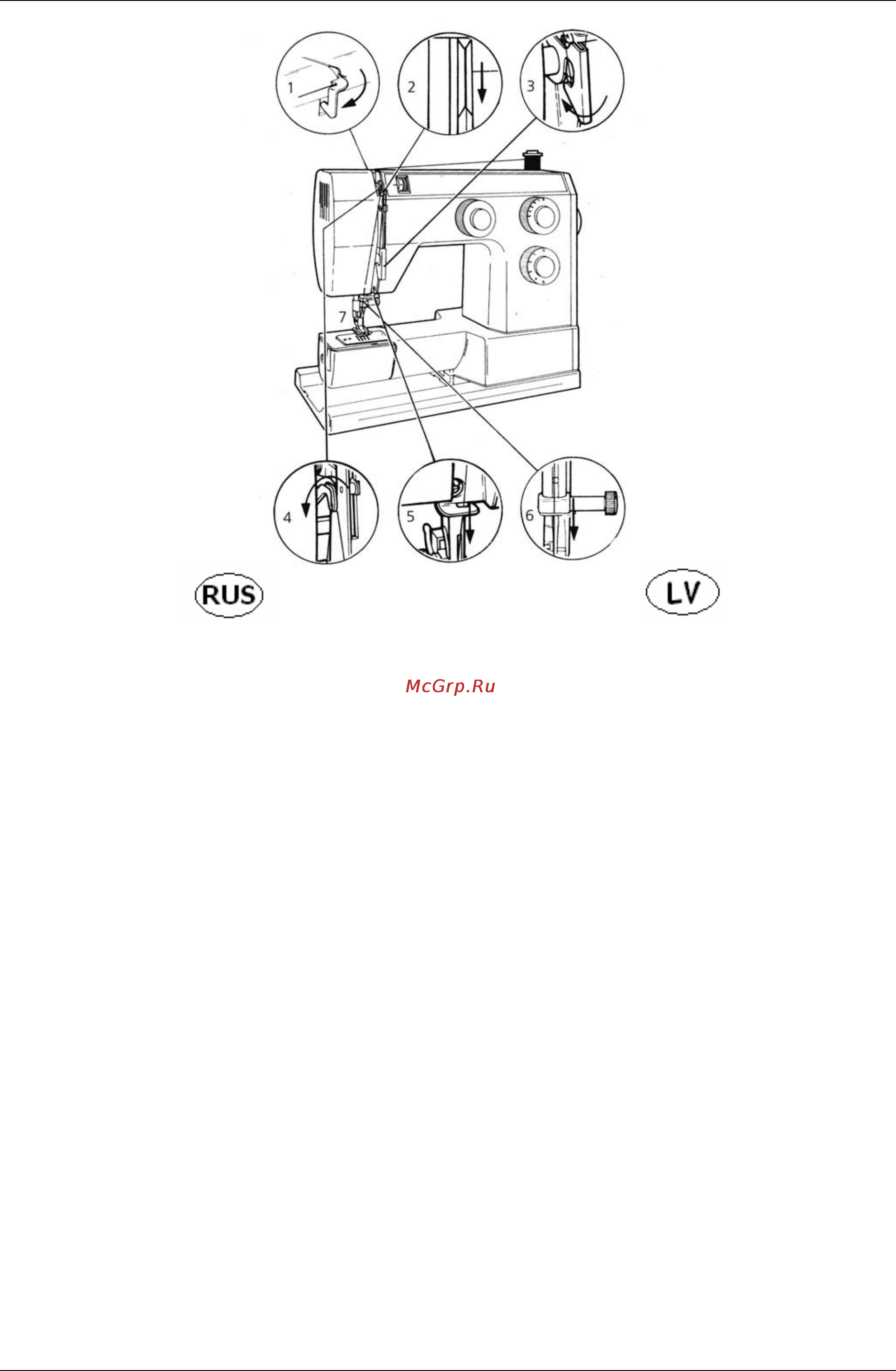 Bernina Bernette 815e [11/30] Заправка верхней нити