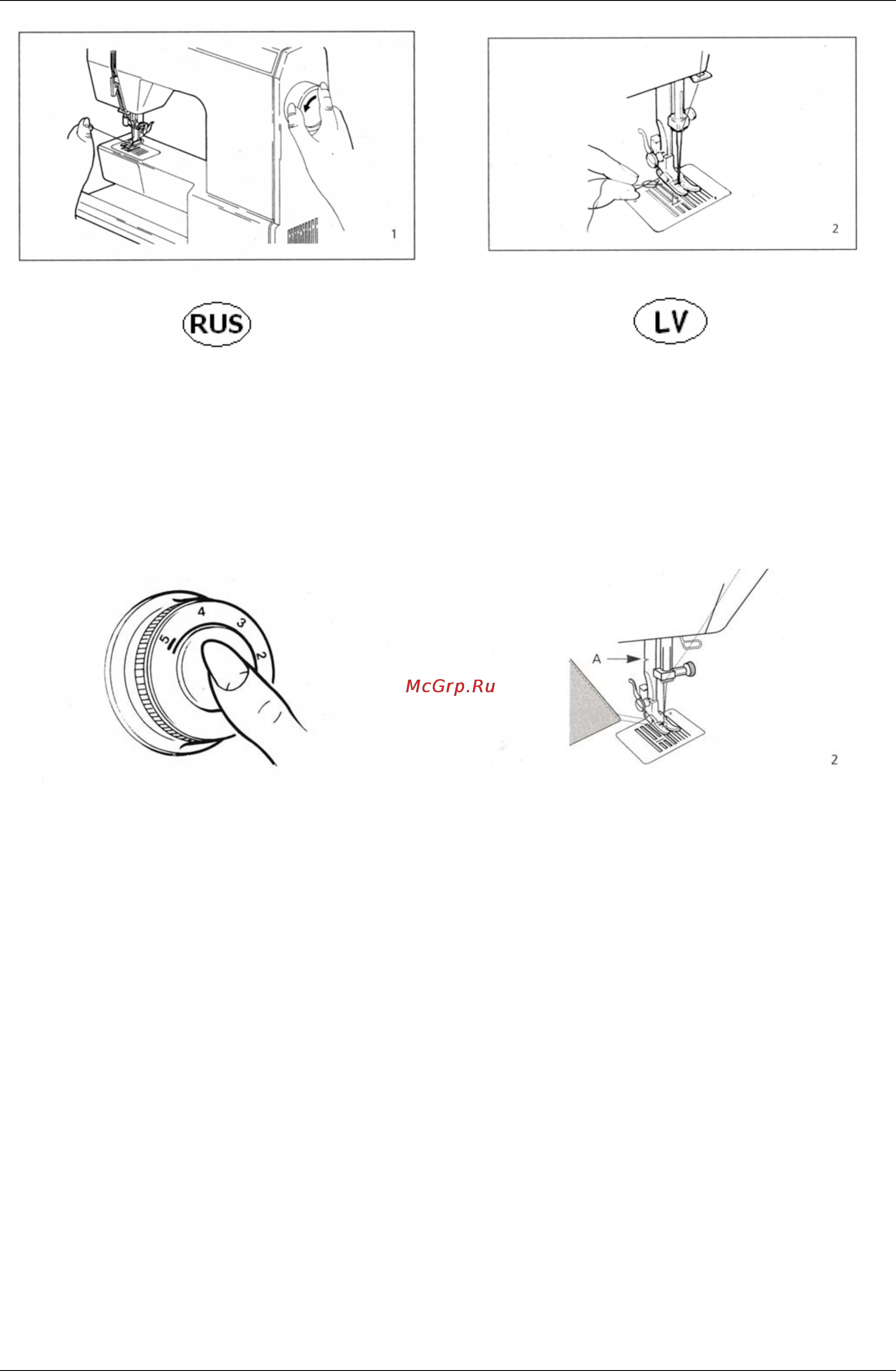 Bernina Bernette 815e [15/30] Поднятие нижней нити