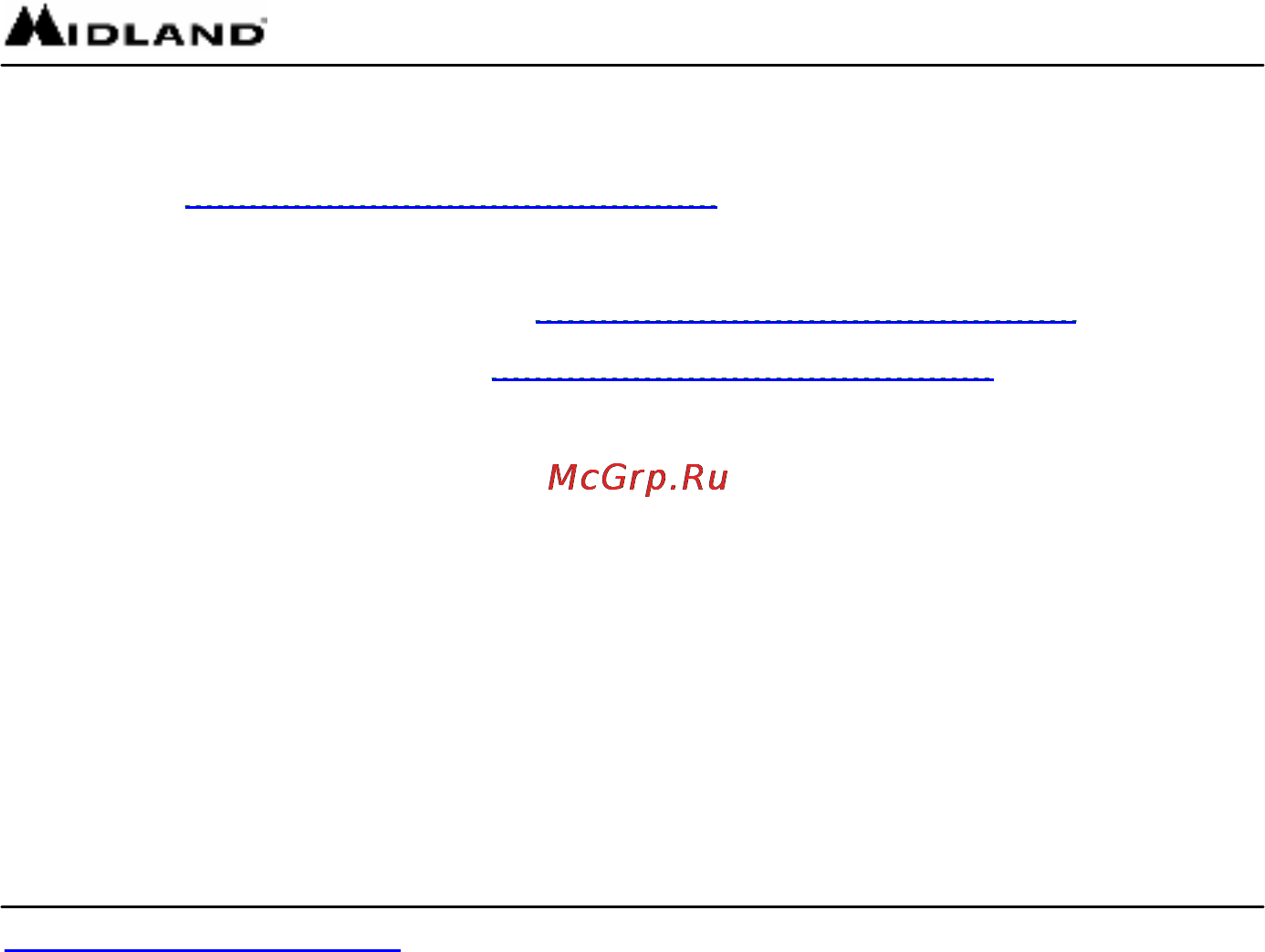 Midland GXT-400 Инструкция по эксплуатации онлайн [19/19] 31482