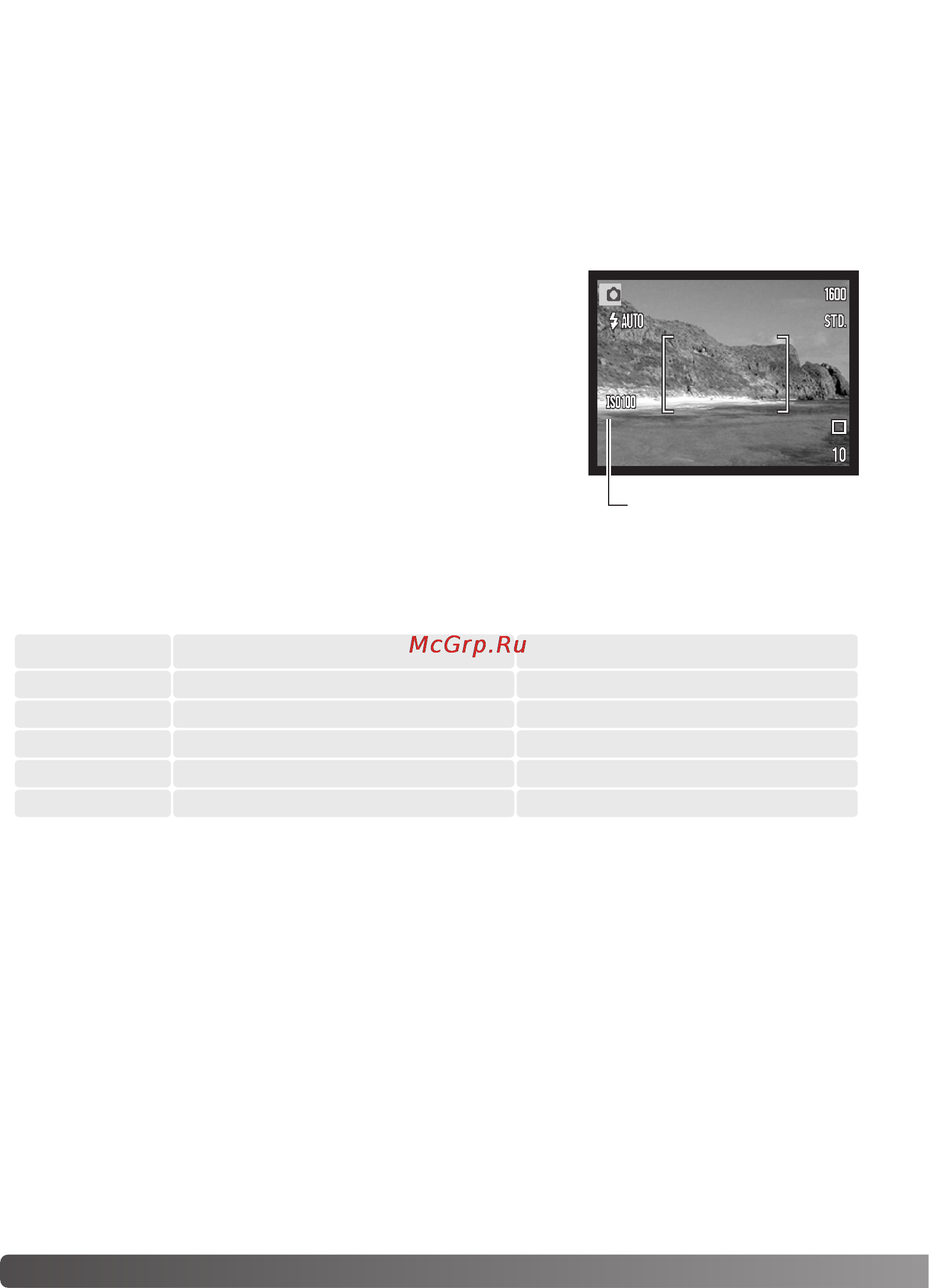 Konica Minolta Dimage Xg [52/132] Диапазон действия вспышки и чувствительность фотокамеры