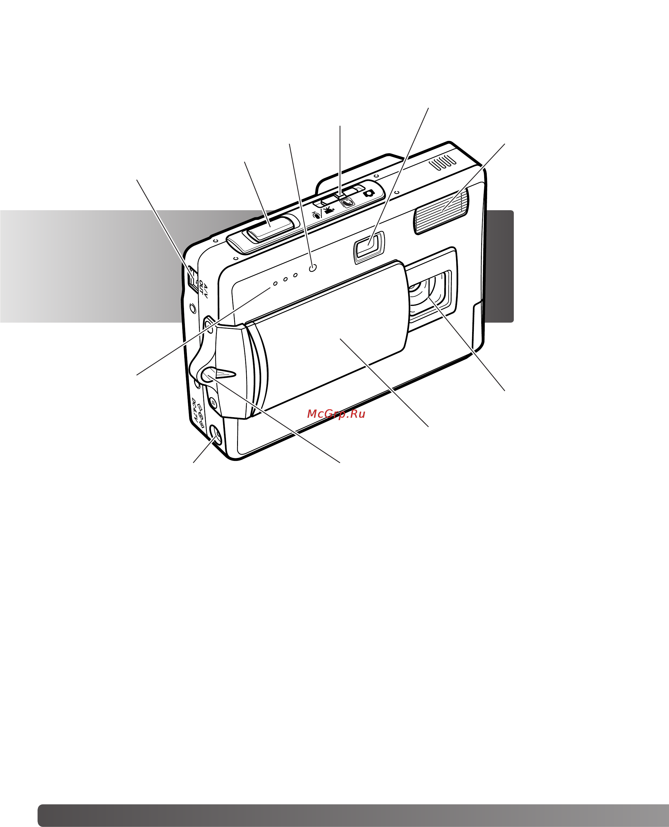 Konica Minolta Dimage X50 [12/108] Наименования частей фотокамеры