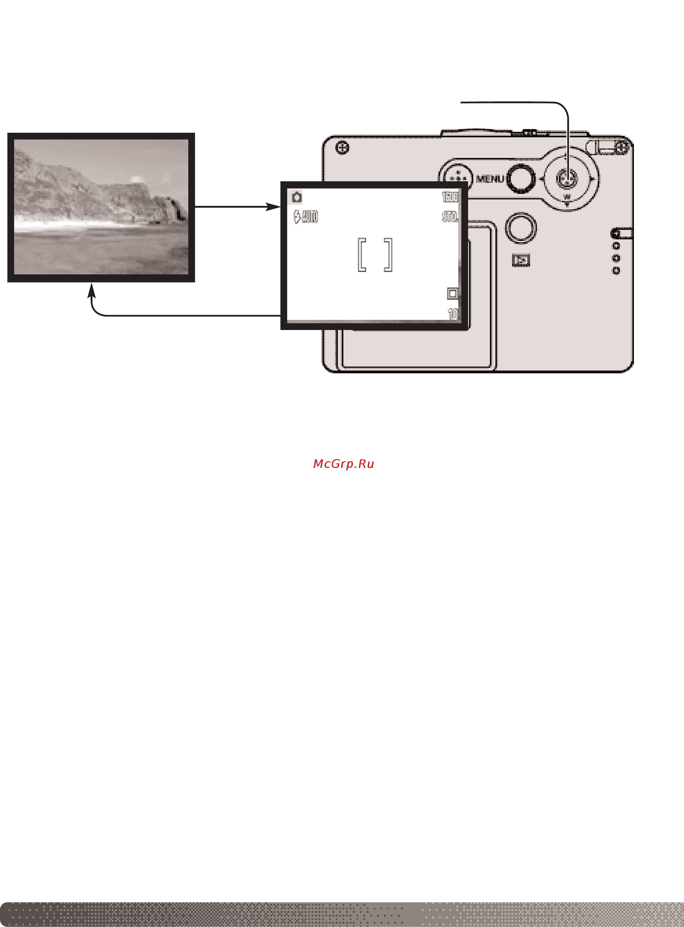 Konica Minolta Dimage X31 [30/112] Режимы работы жк монитора в режиме съемки