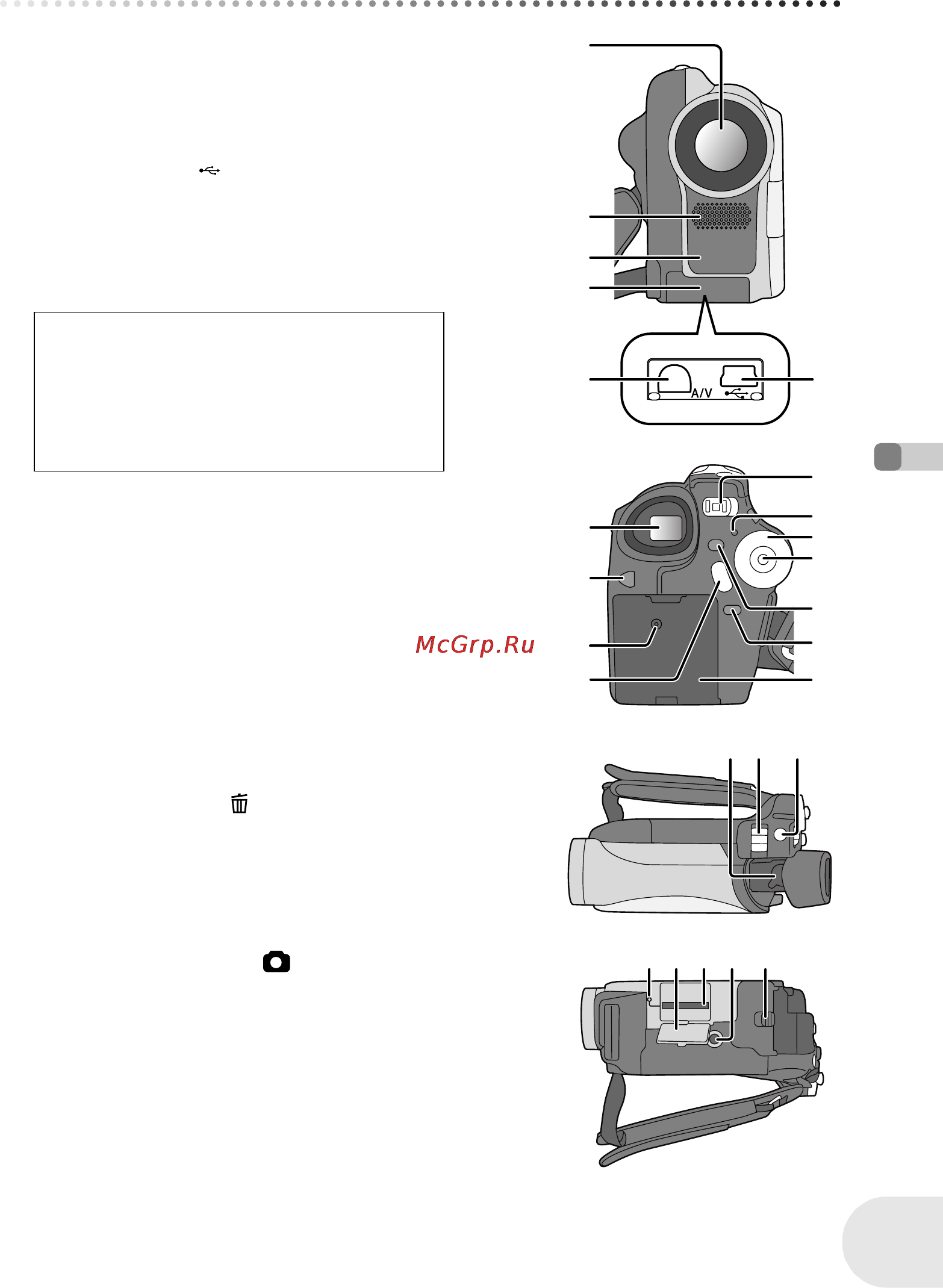 Panasonic VDR-D160EE [125/232] Складові частини та їх використання