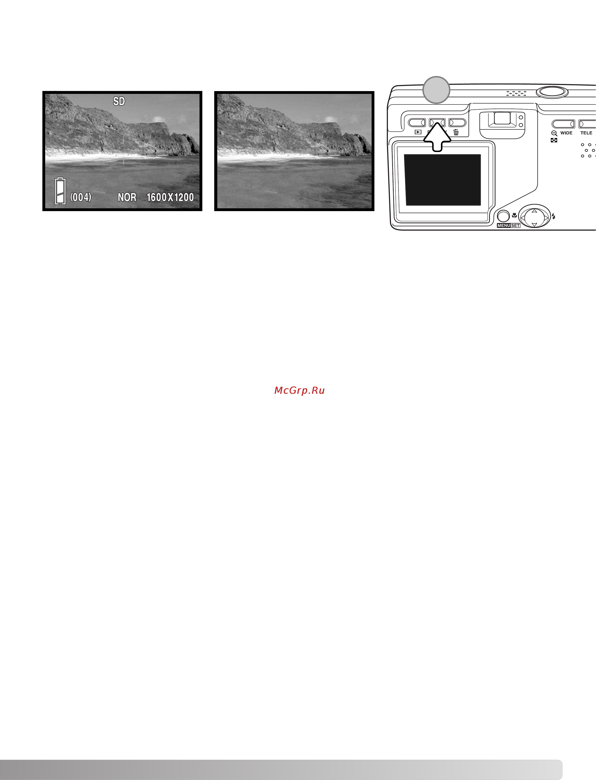 Konica Minolta Dimage G600 [27/104] Функции кнопки дисплея в режиме съемки