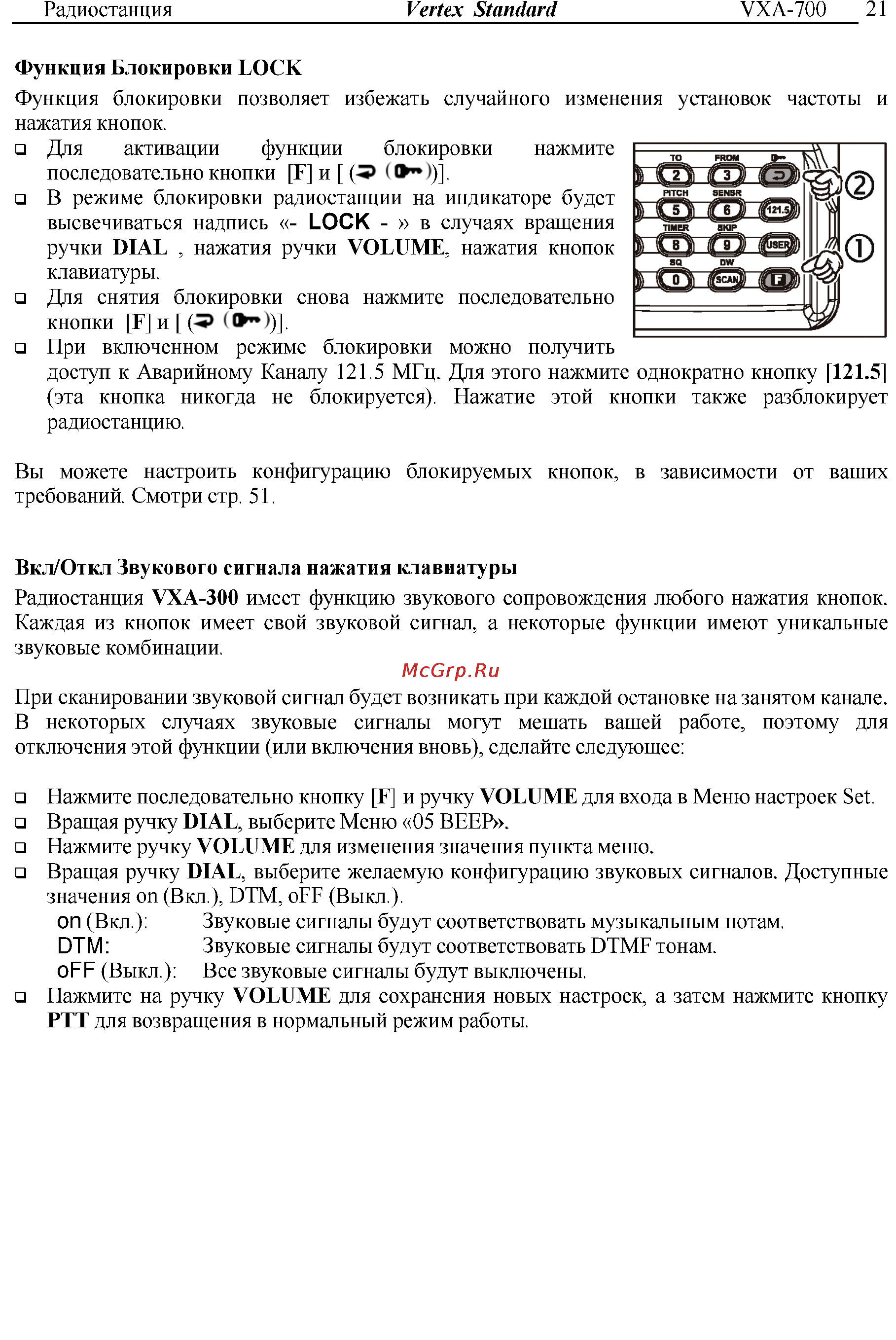 Vertex Standart VXA-300 Инструкция по эксплуатации онлайн [21/52] 31632