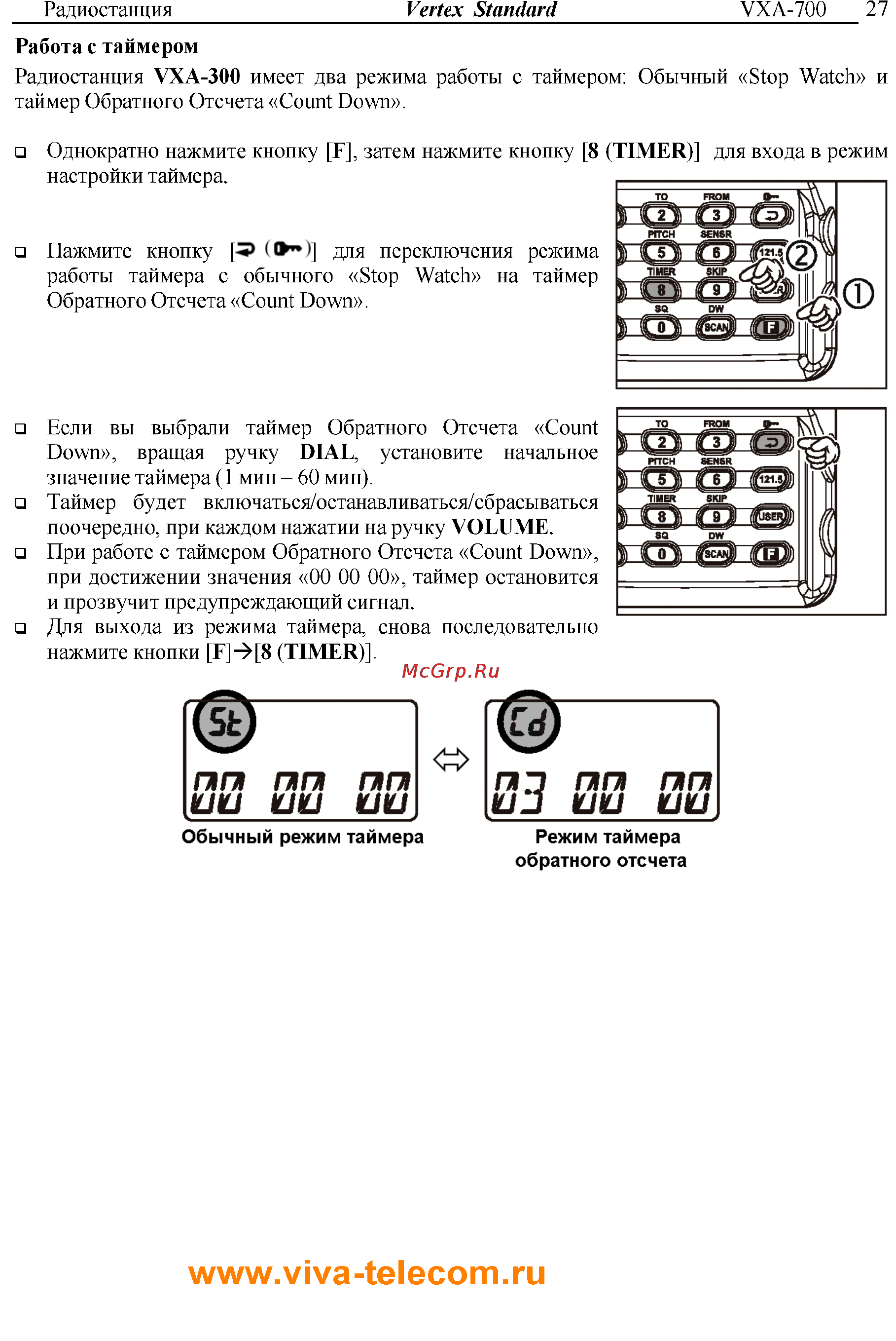 Vertex Standart VXA-300 Инструкция по эксплуатации онлайн [27/52] 31632