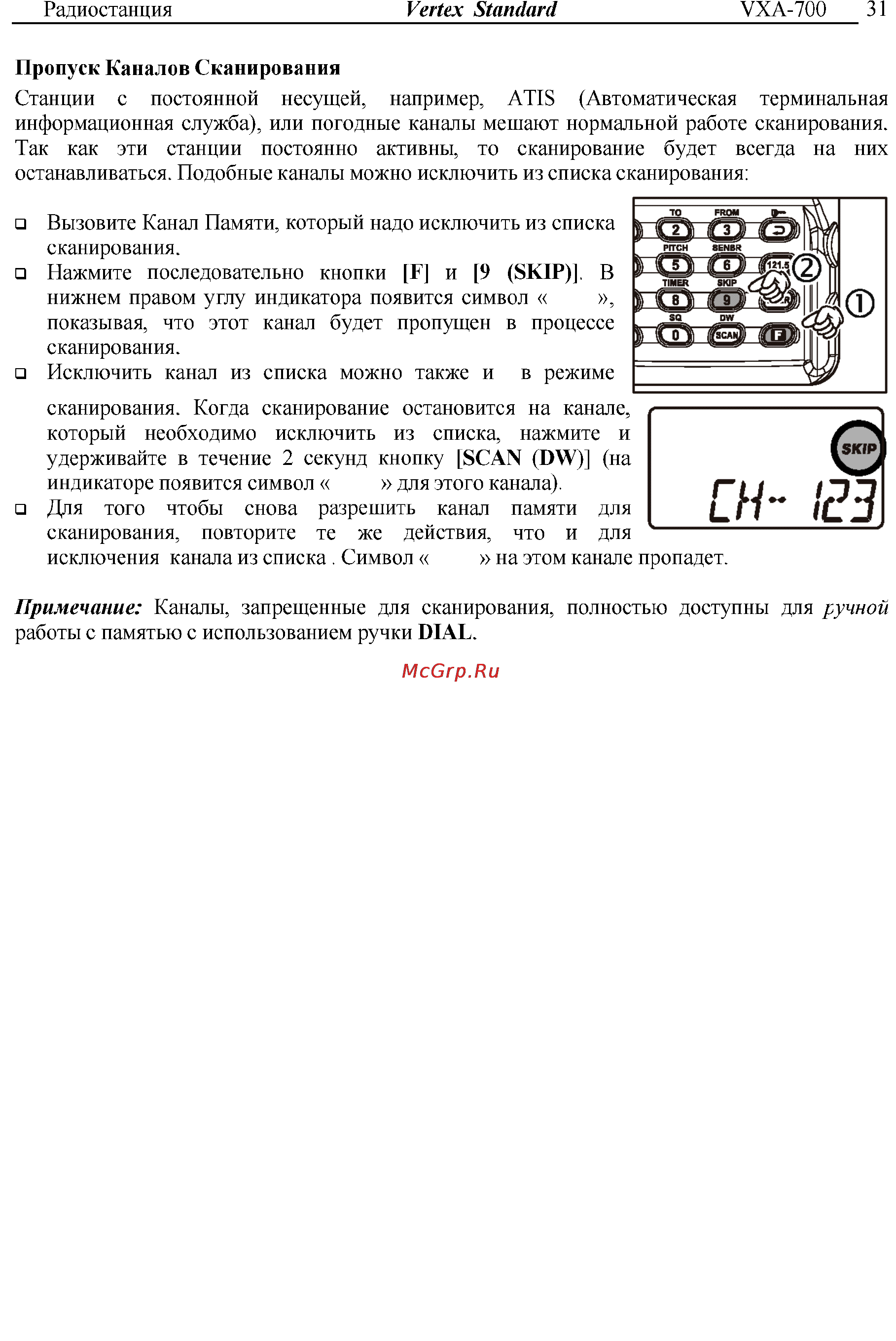 Vertex Standart VXA-300 Инструкция по эксплуатации онлайн [31/52] 31632