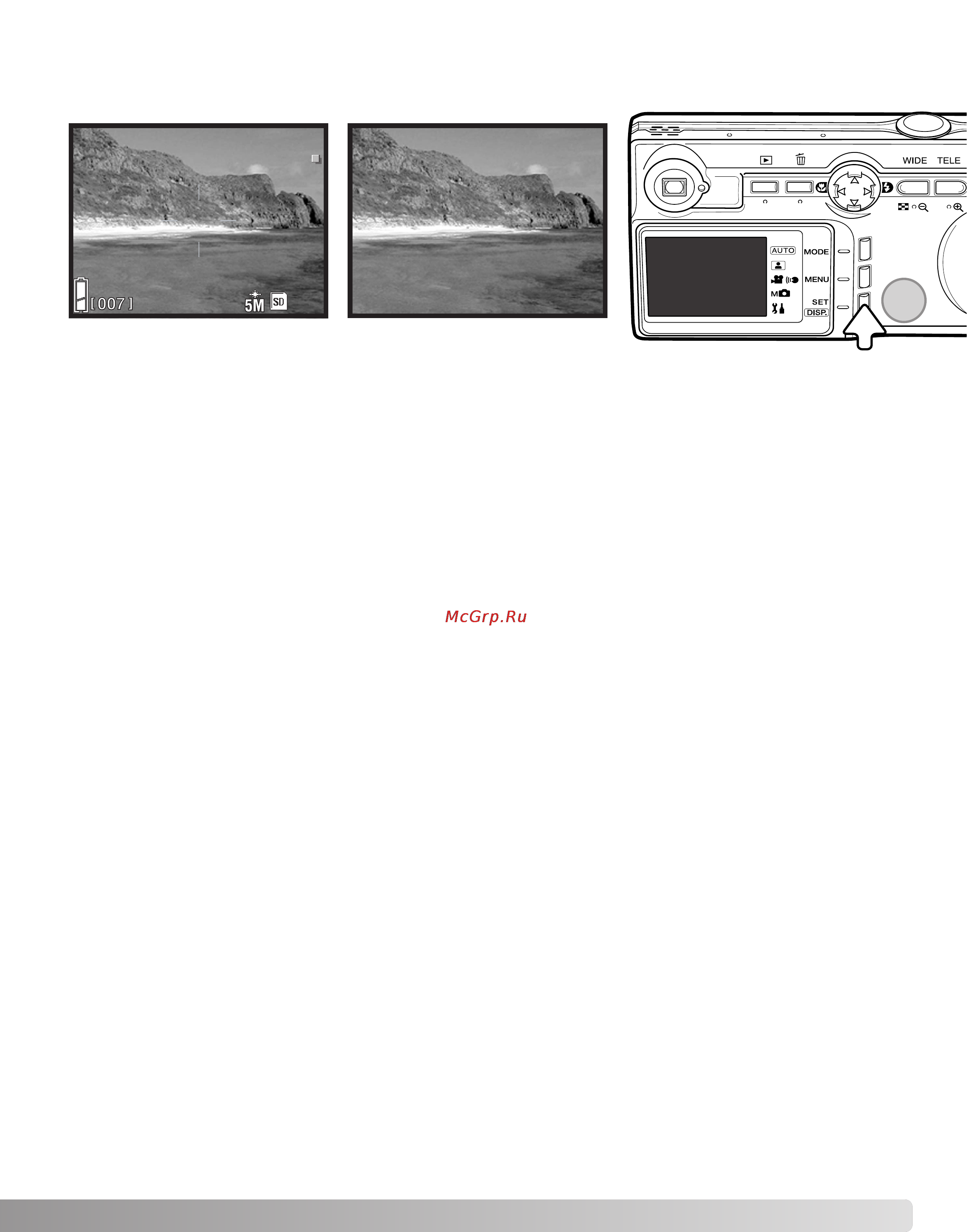 Konica Minolta Dimage G530 [27/102] Функции кнопки дисплея в режиме съемки