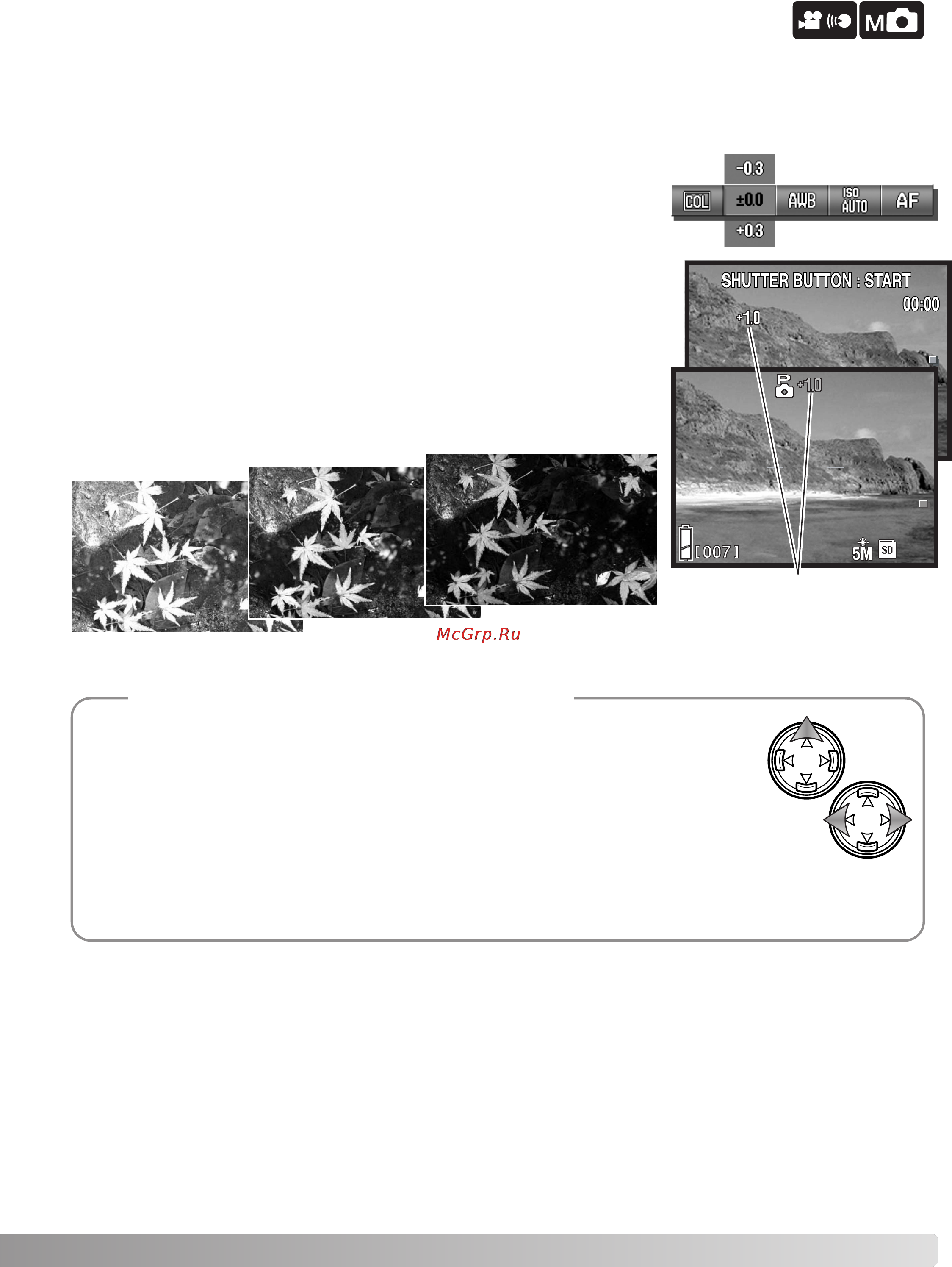 Konica Minolta Dimage G530 [43/102] Коррекция экспозиции