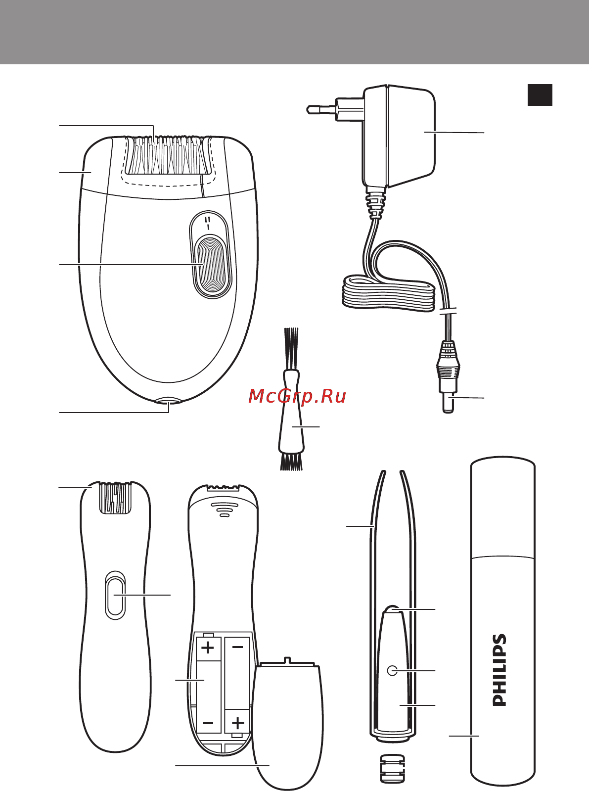 Philips HP6540/00 Инструкция по эксплуатации онлайн [3/29] 31646