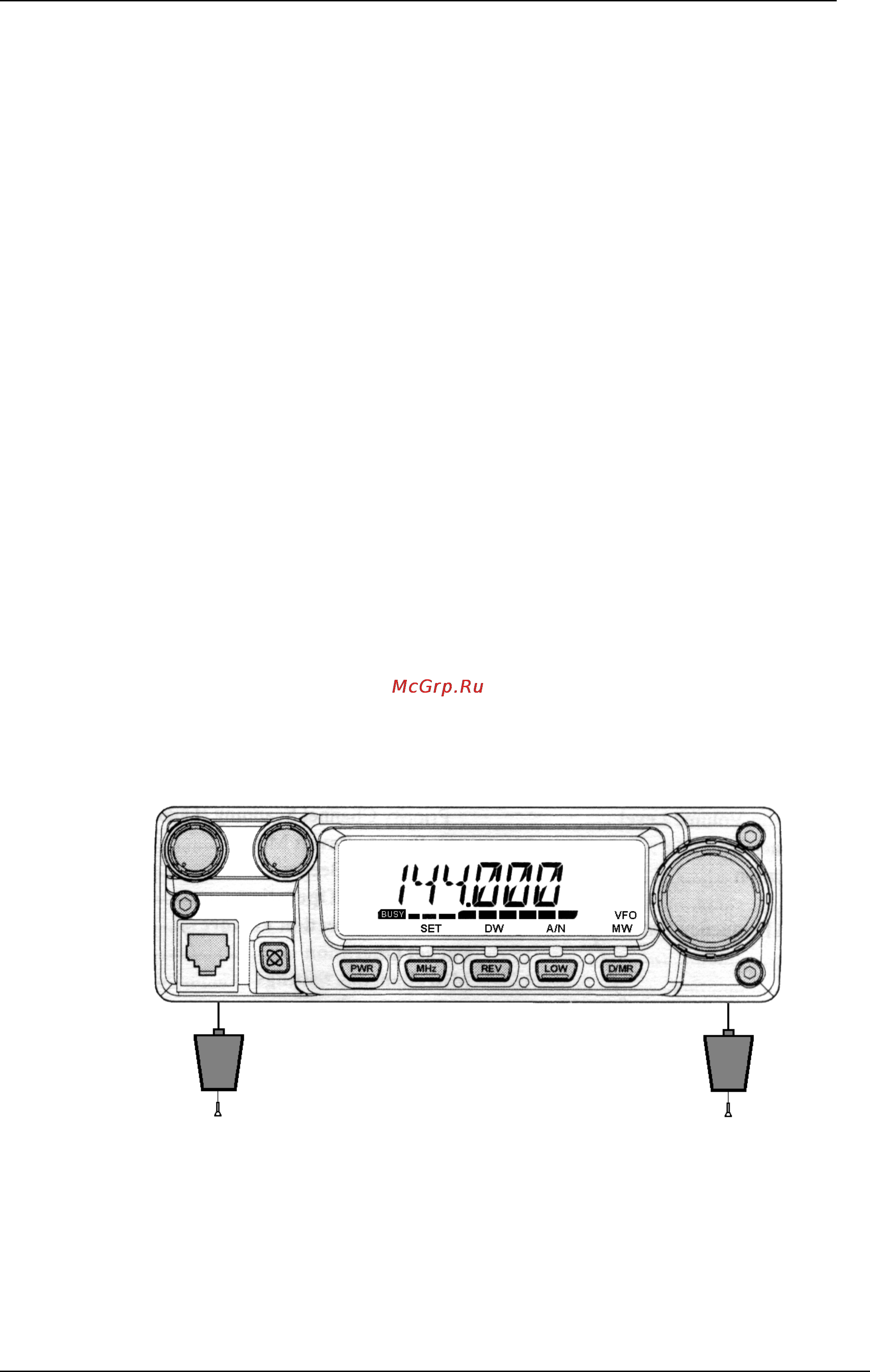 Yaesu FT-2800 [7/37] Установка в качестве базовой станции