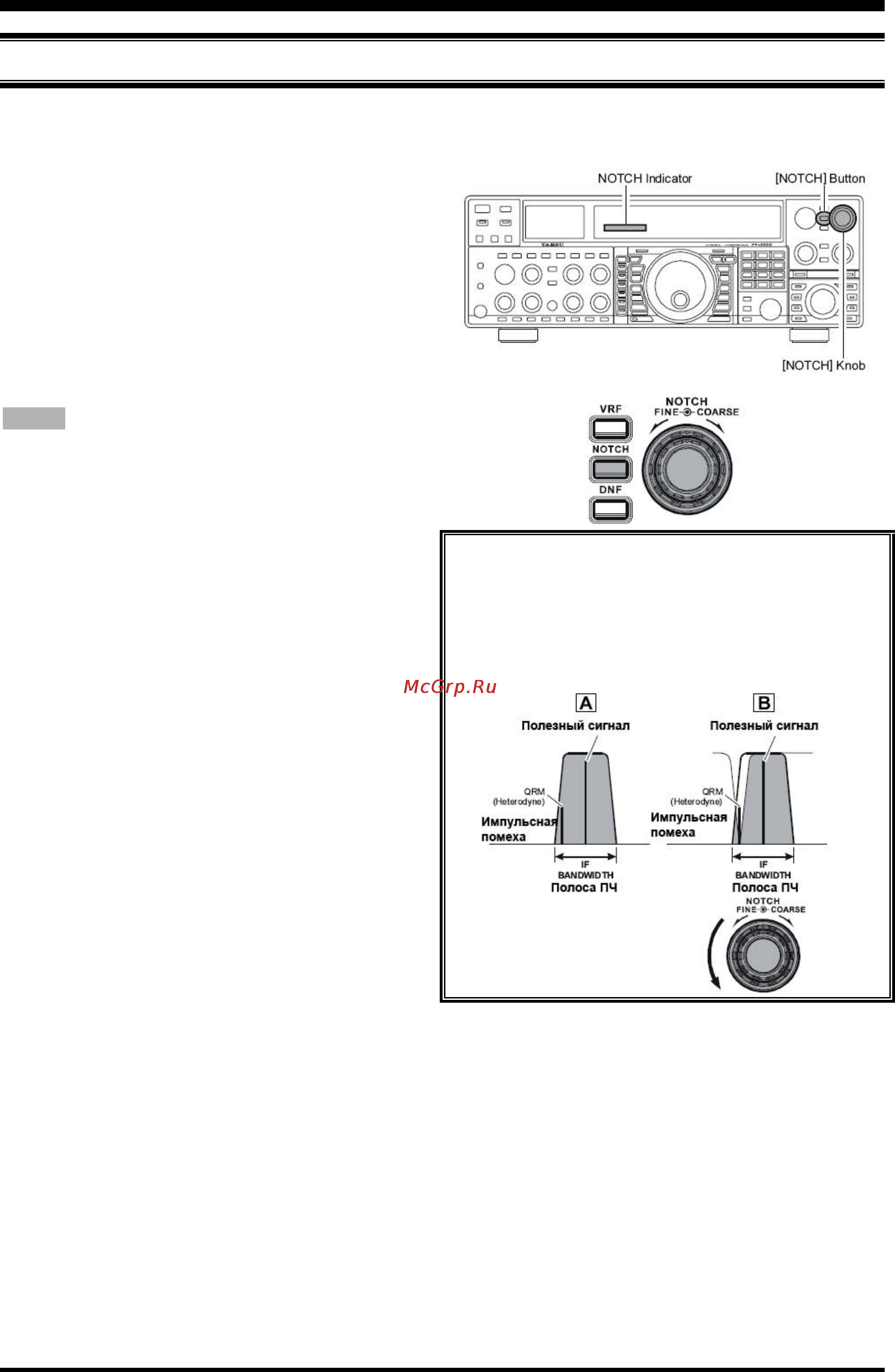 Yaesu FT-2000 [60/131] Работа пч нотч фильтра